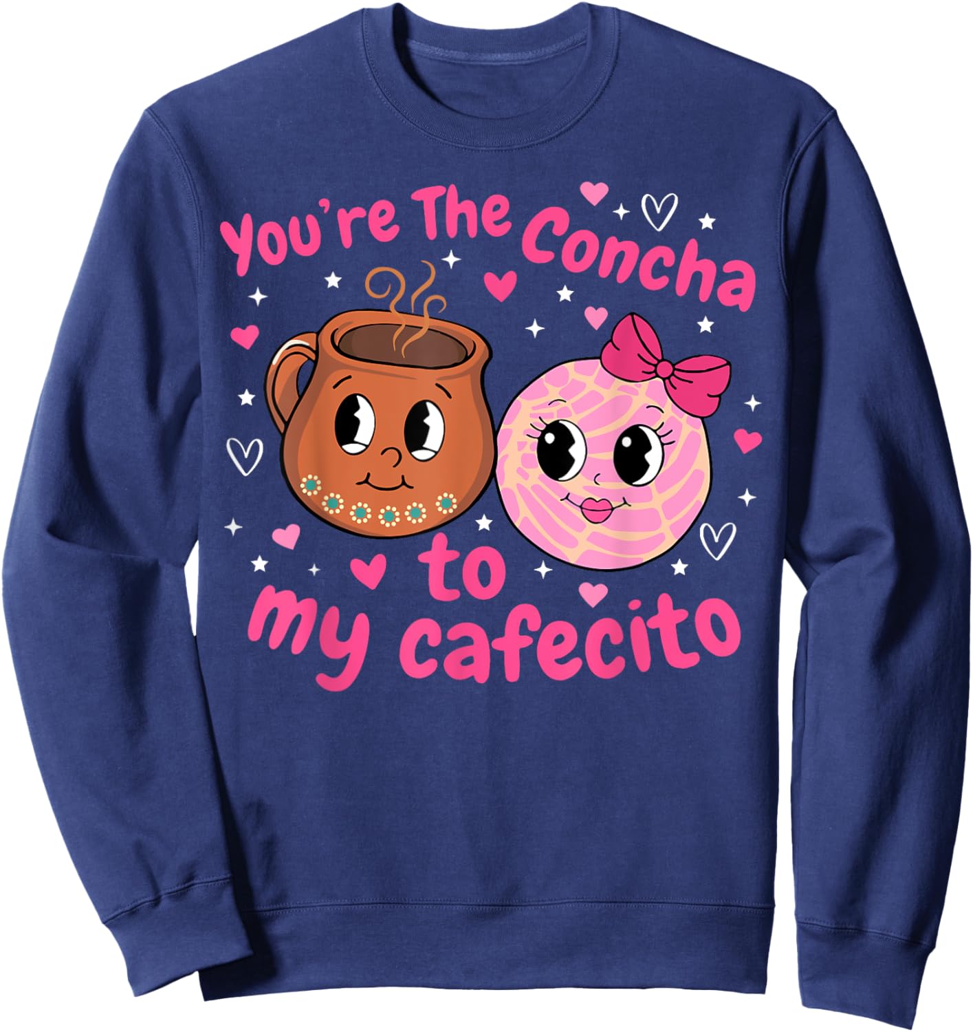 You're the Concha to My Cafecito Sweatshirt - Sweatshirt | Navy
