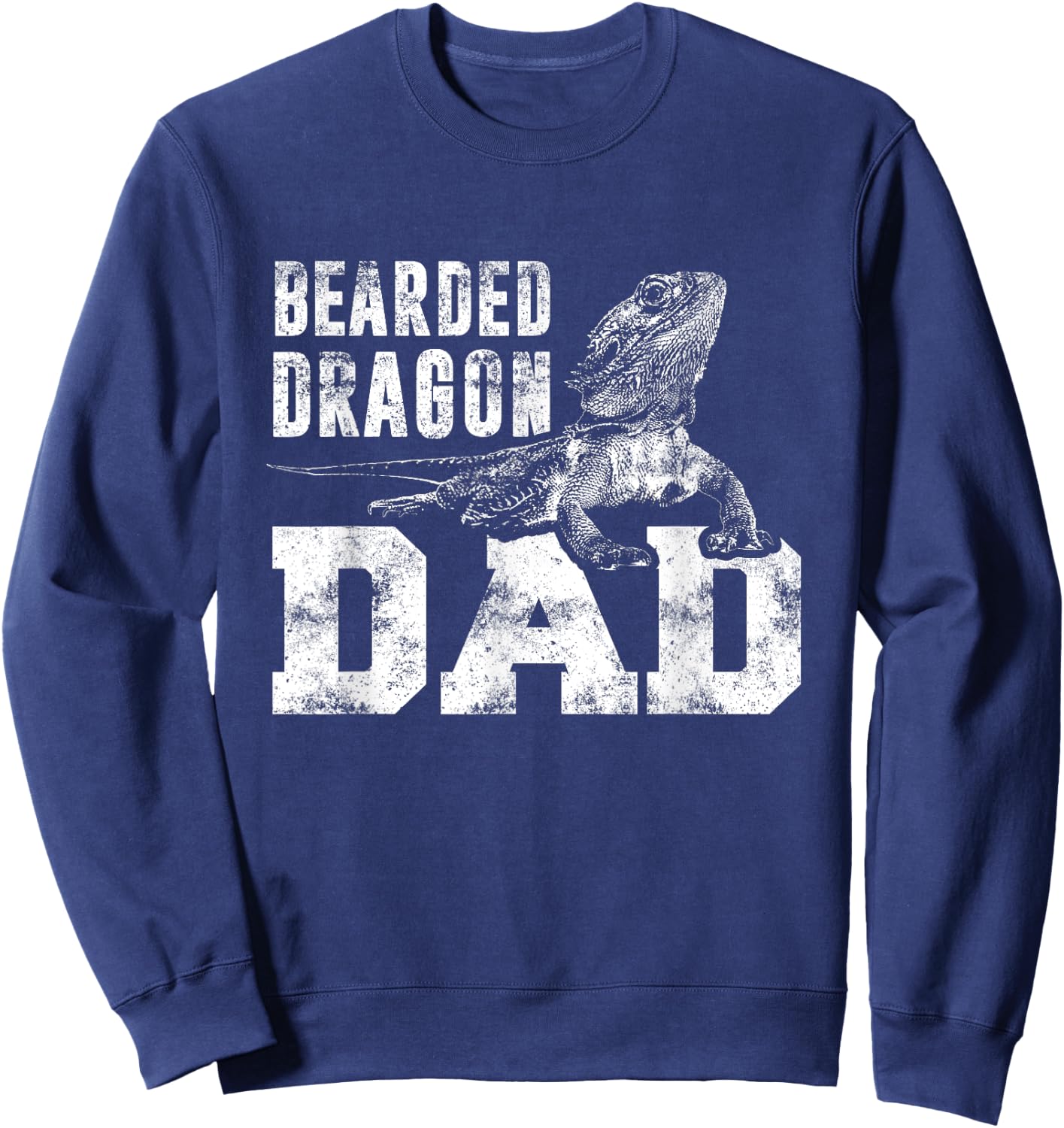 Bearded Dragons Agamen Lizards Bearded Dragon Father Sweatshirt - Sweatshirt | Navy