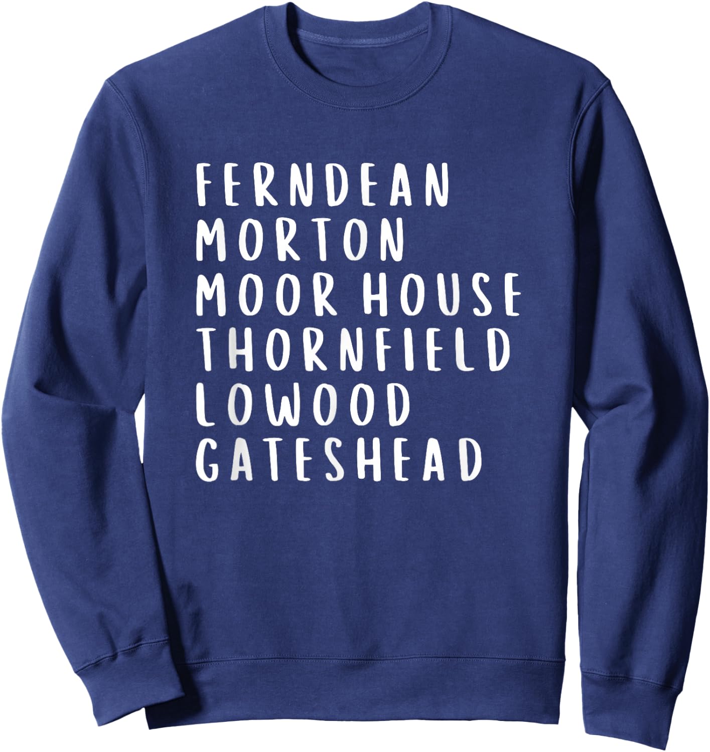 Jane Eyre Charlotte Bronte Novel Places Sweatshirt - Sweatshirt | Navy