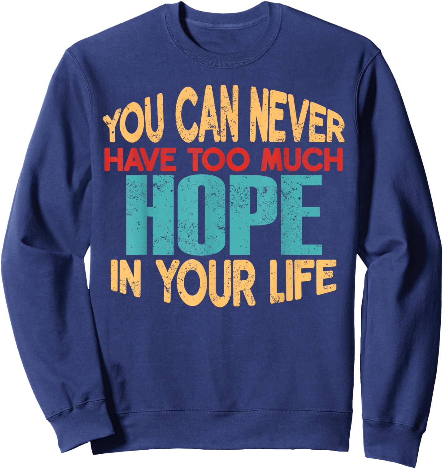 Funny Hope Personalized First Name Joke Item Sweatshirt - Sweatshirt | Navy