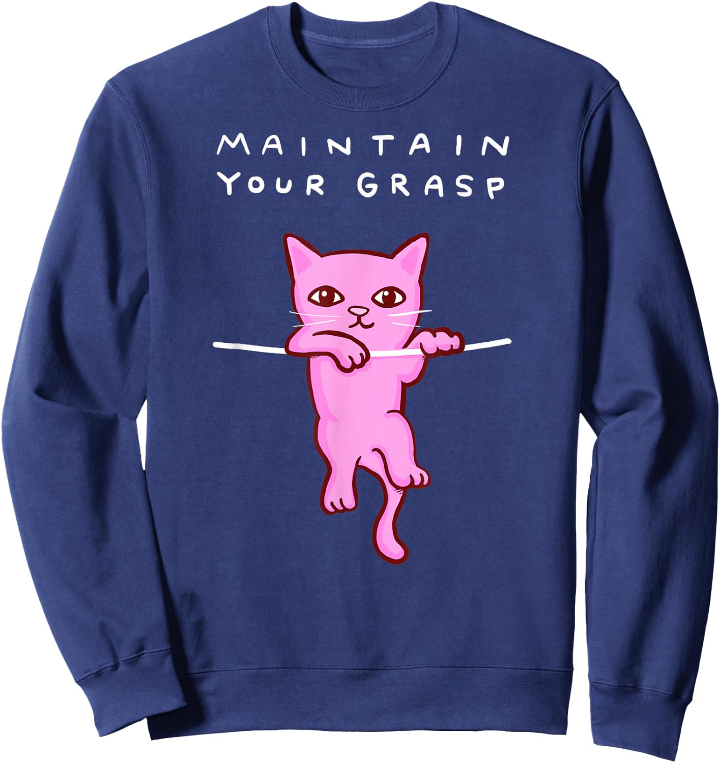 Threadless Nathan W. Pyle Maintain Your Grasp Graphic Sweatshirt - Sweatshirt | Navy
