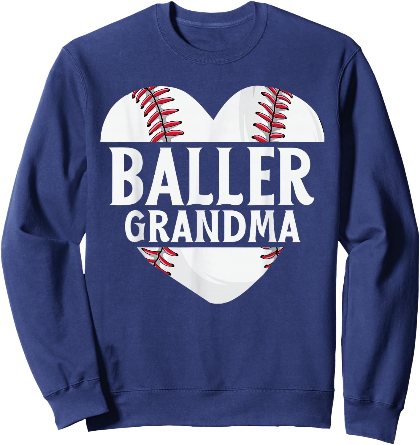 Baseball Grandma Shirts Gift Baller Grandma Sweatshirt - Sweatshirt | Navy