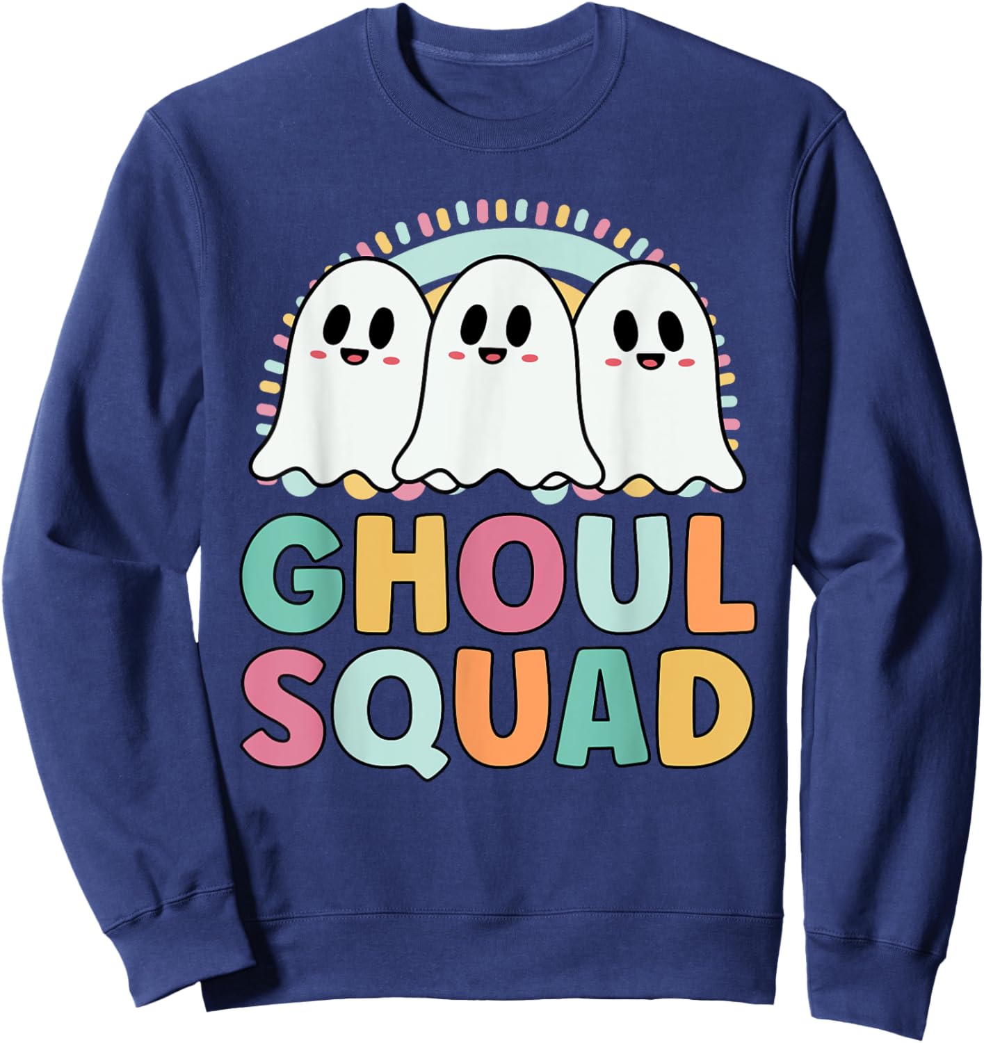 Ghoul Squad Funny Matching For Girls Halloween Sweatshirt - Sweatshirt | Navy