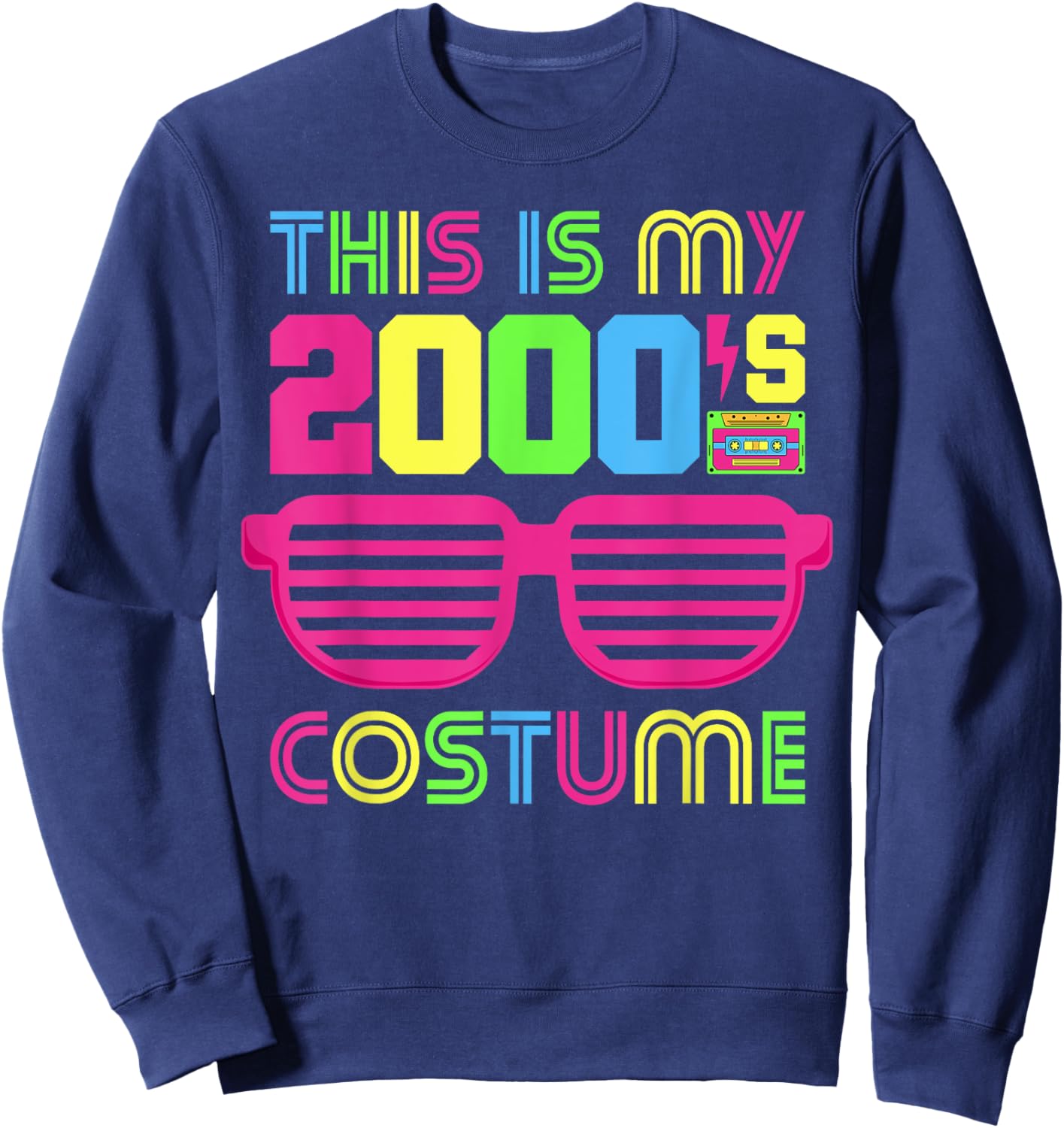 2000's Themed 00s Party 2000s Costume Early 2000s Outfit 00s Sweatshirt - Sweatshirt | Navy