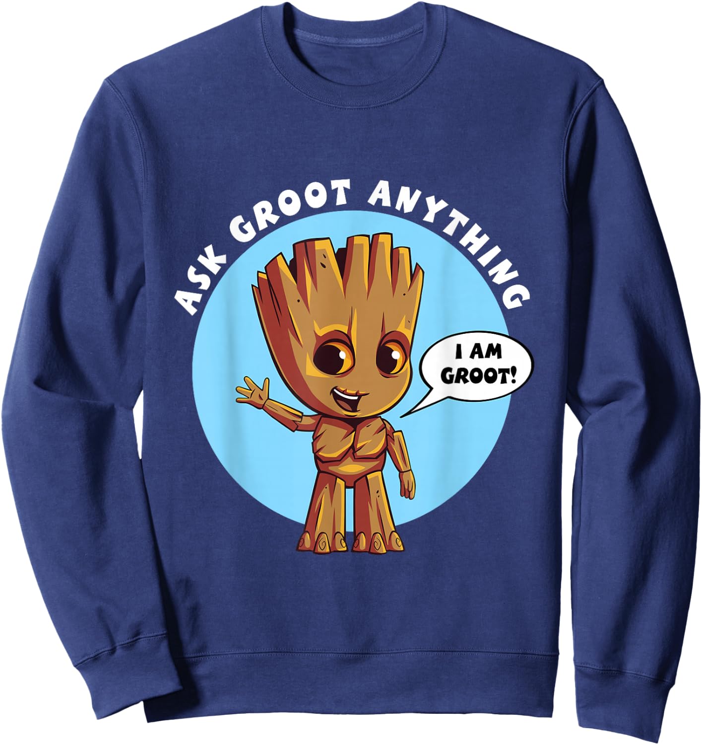 Marvel Ask Groot Anything I am Groot Sweatshirt - Sweatshirt | Navy