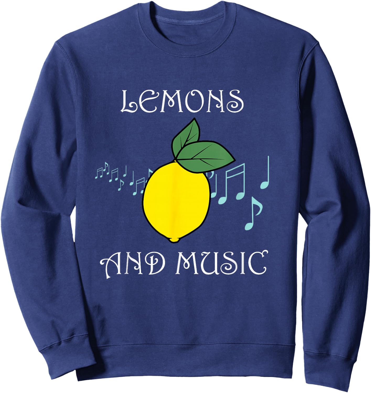 Music and Lemons Vitamin Lemonade Musician Sweatshirt - Sweatshirt | Navy