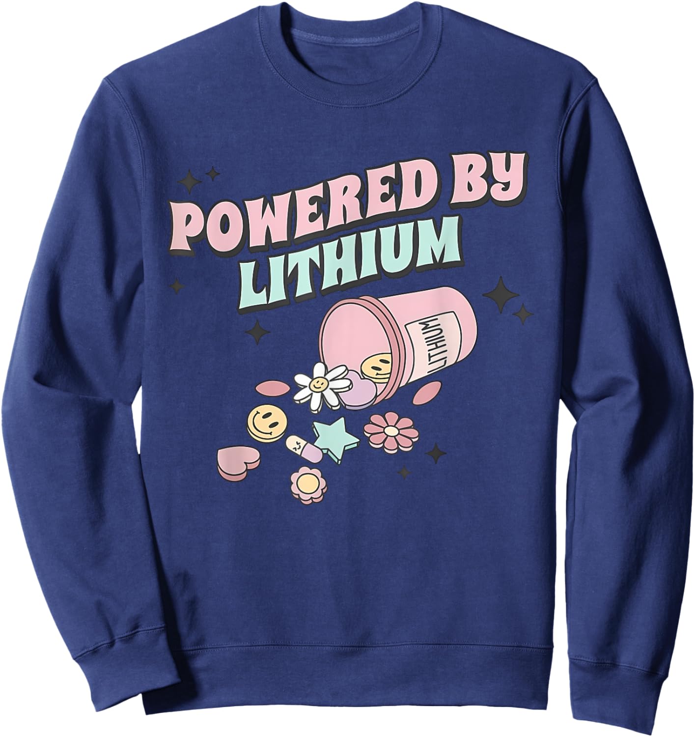 Powered By Lithium Apparel Sweatshirt - Sweatshirt | Navy