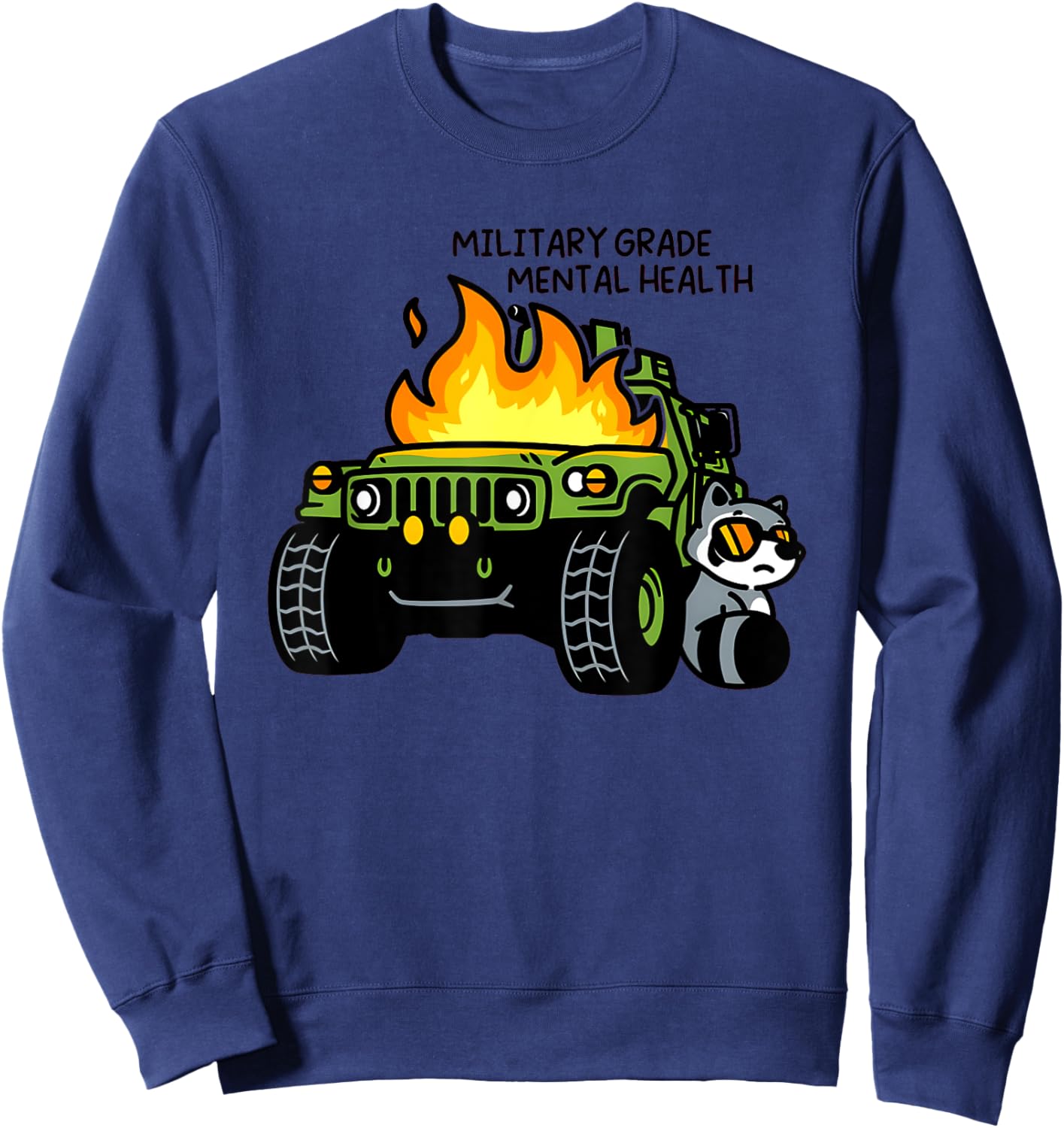 Military Grade Mental Health Sweatshirt - Sweatshirt | Navy
