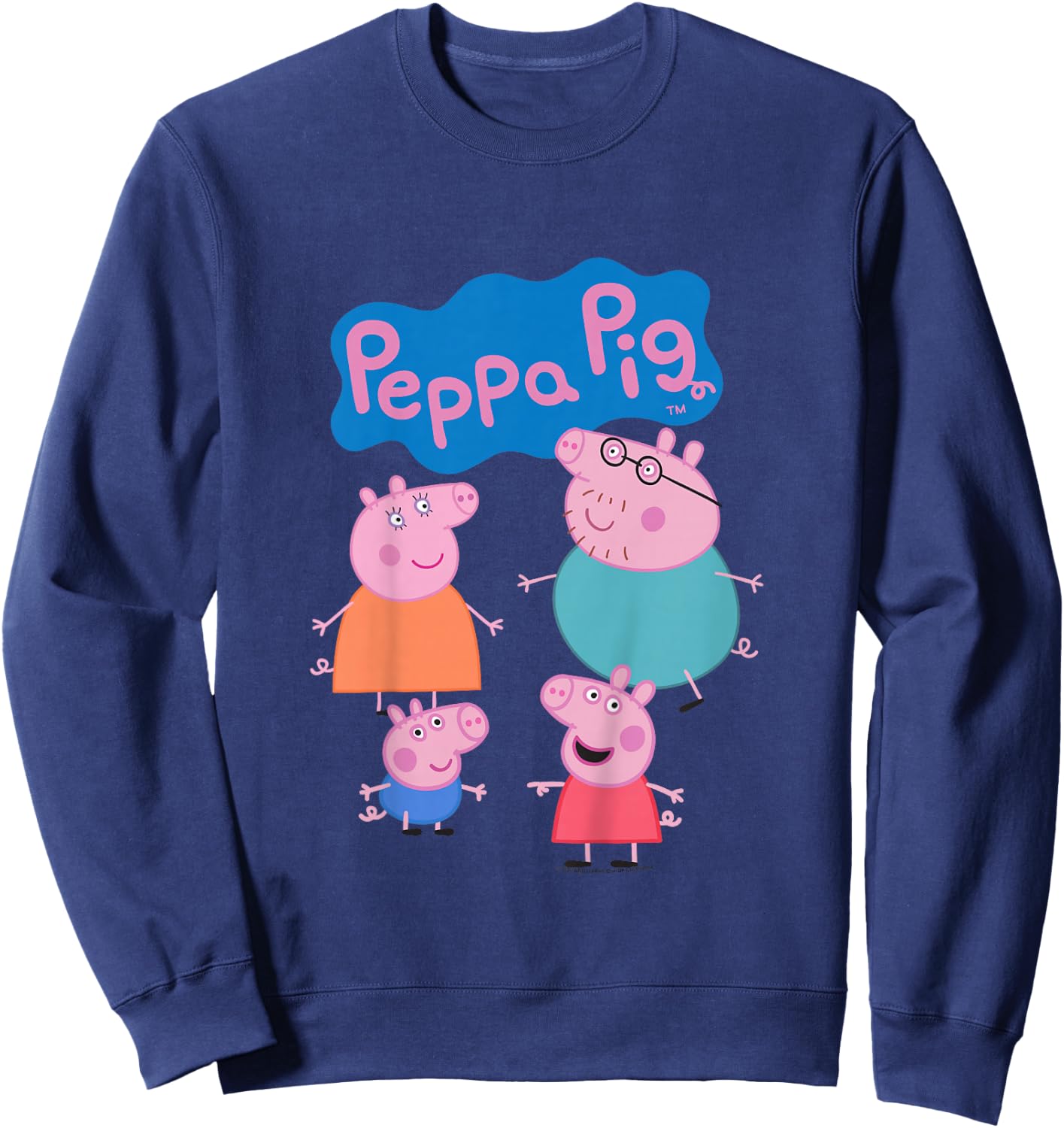 Kids Peppa Pig Family Group Shot Sweatshirt - Sweatshirt | Navy