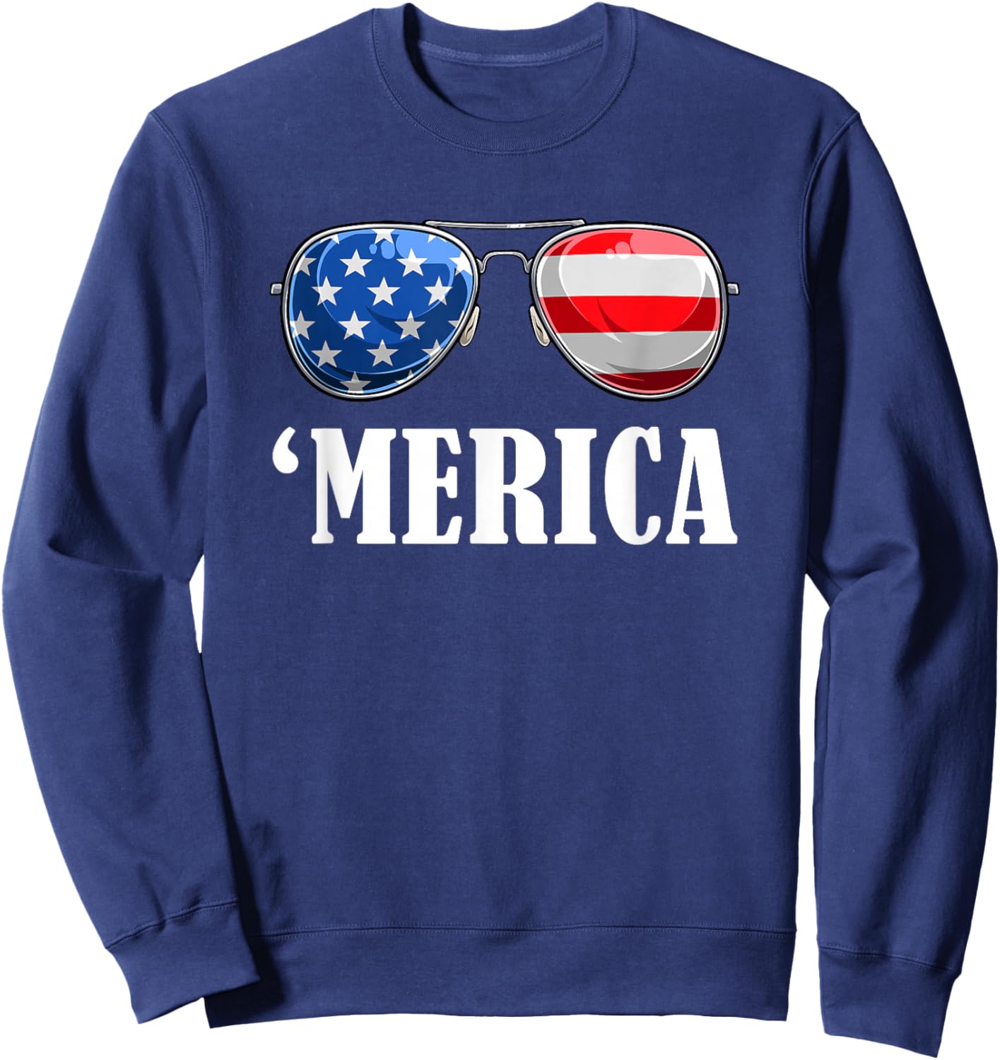 4th July America Independence Day Patriot USA & Sweatshirt - Sweatshirt | Navy