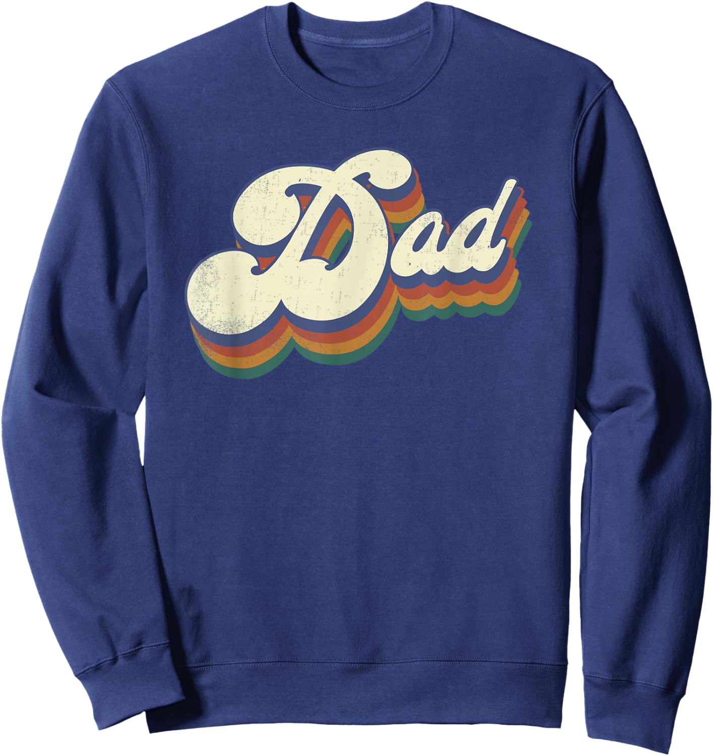 Dad Gifts Retro Vintage Father's Day Dad Sweatshirt - Sweatshirt | Navy