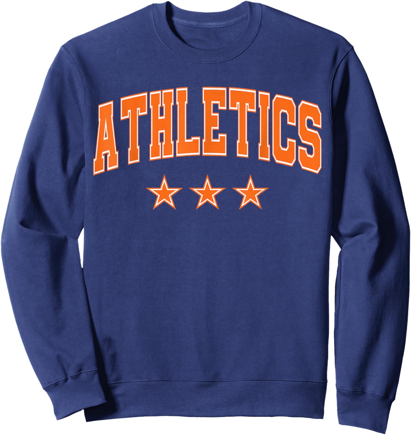 Athletics All Orange Stars Classic Retro Text Sweatshirt - Sweatshirt | Navy