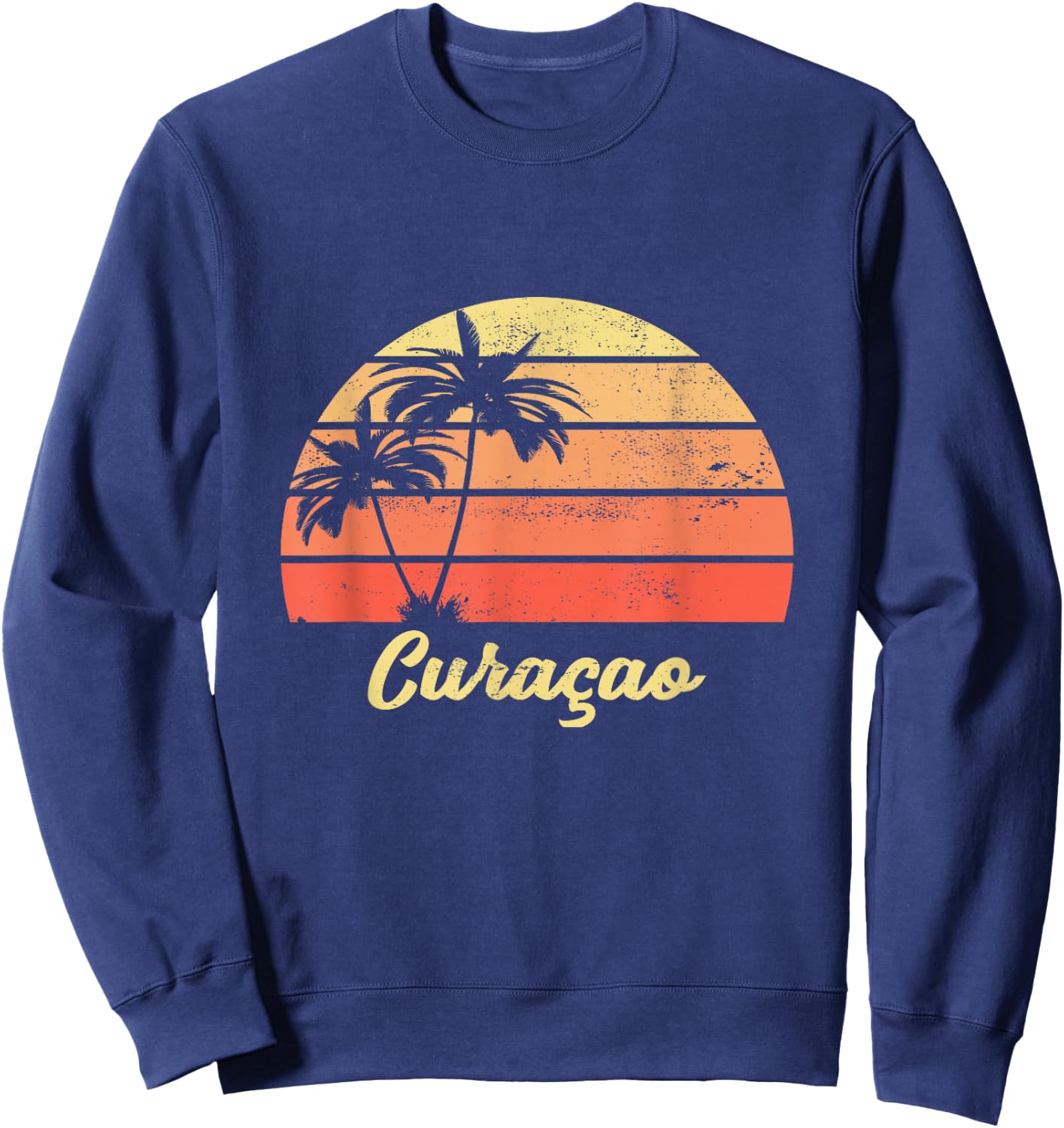 Curacao Shirt Holiday Vacation Cruise Travel Sweatshirt - Sweatshirt | Navy
