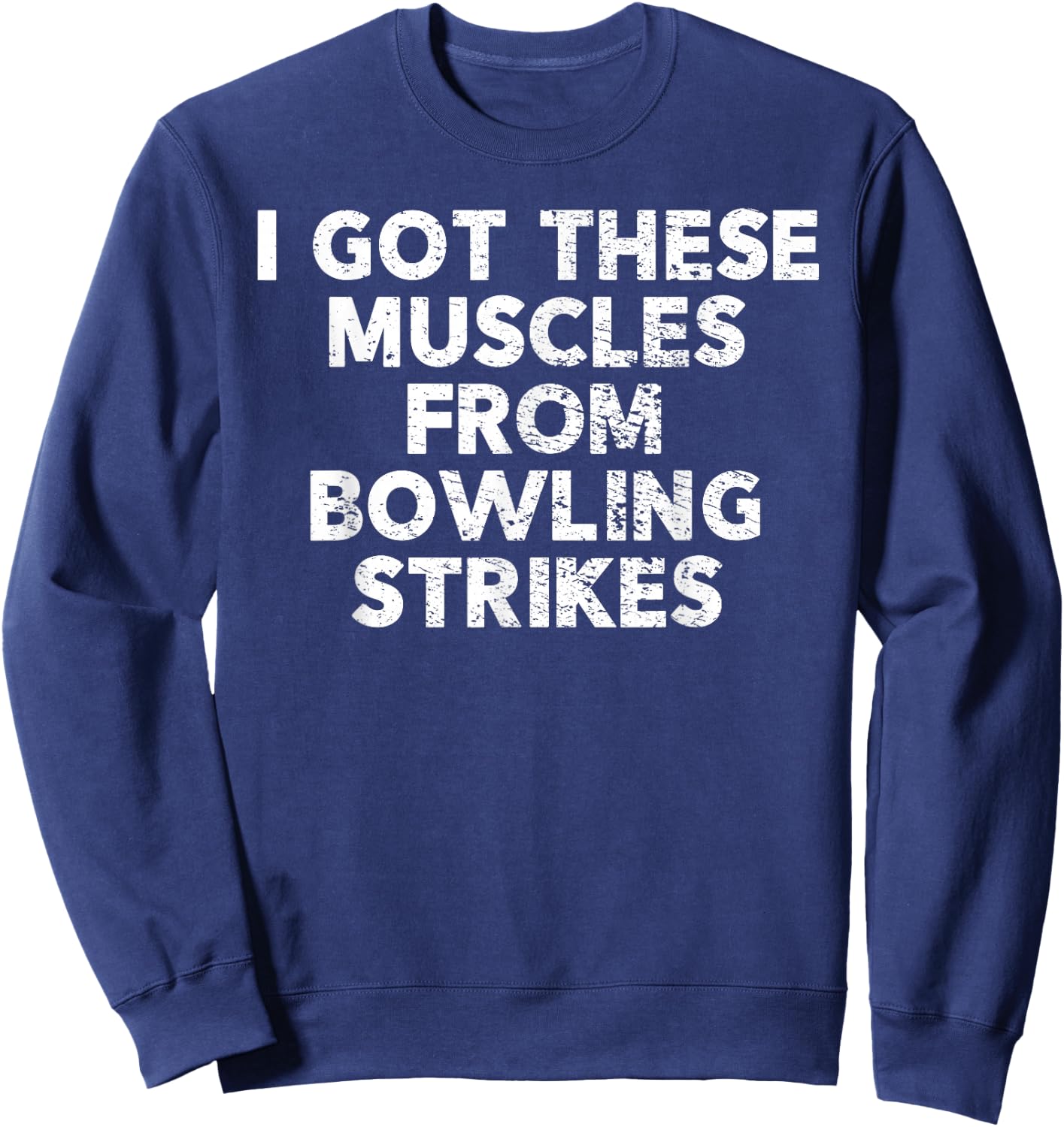 Funny Bowling Shirt and Guys Sweatshirt - Sweatshirt | Navy
