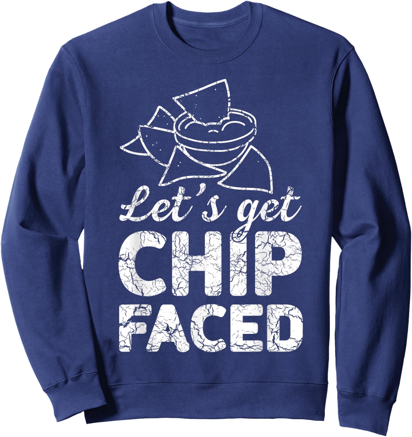 Let's get chip faced Sweatshirt - Sweatshirt | Navy