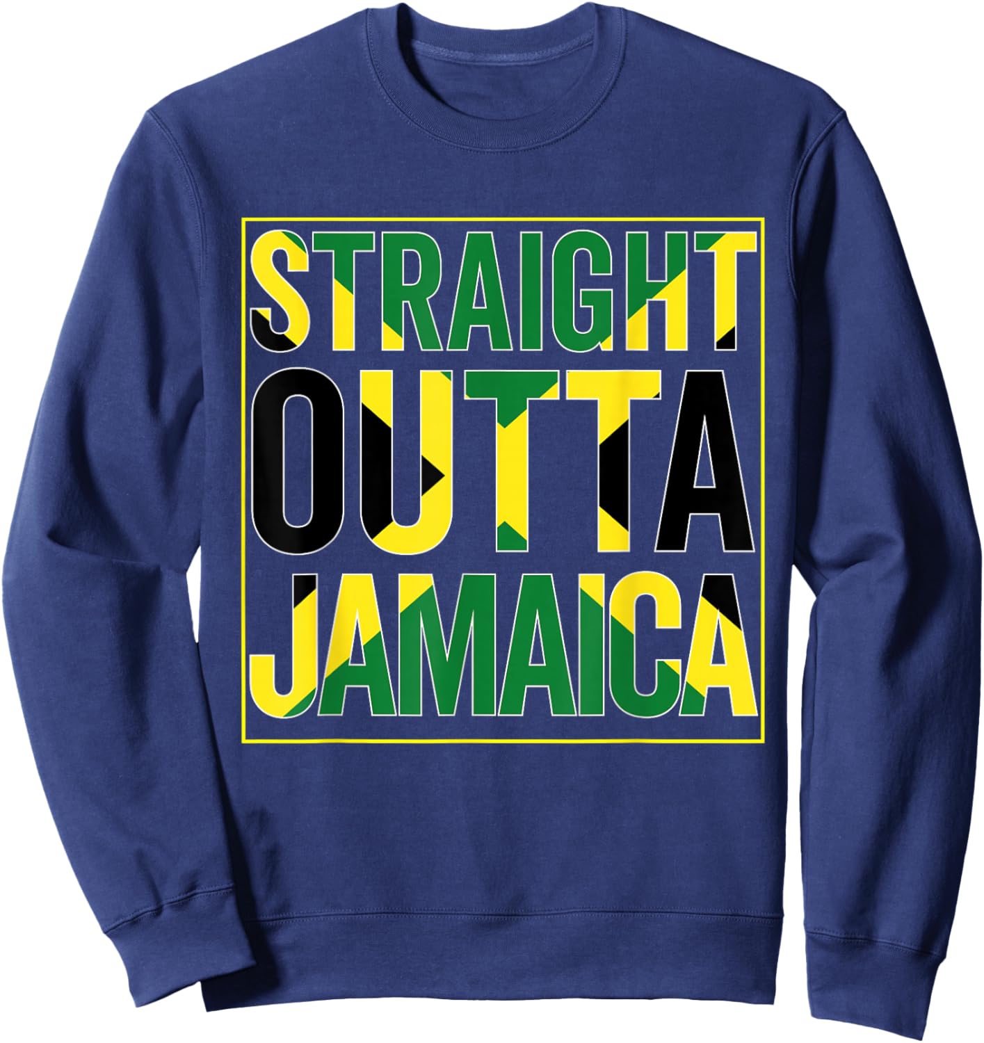 Jamaica Flag Souvenir Jamaican Vintage Men Women Boy Girls Sweatshirt - Sweatshirt | Navy
