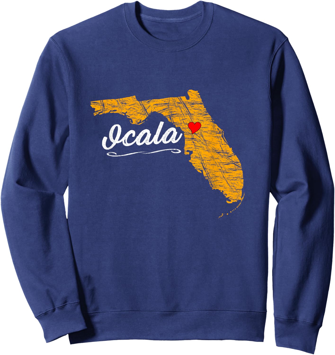 City of OCALA - FLORIDA | Vacation Souvenir Merch - Graphic Sweatshirt - Sweatshirt | Navy