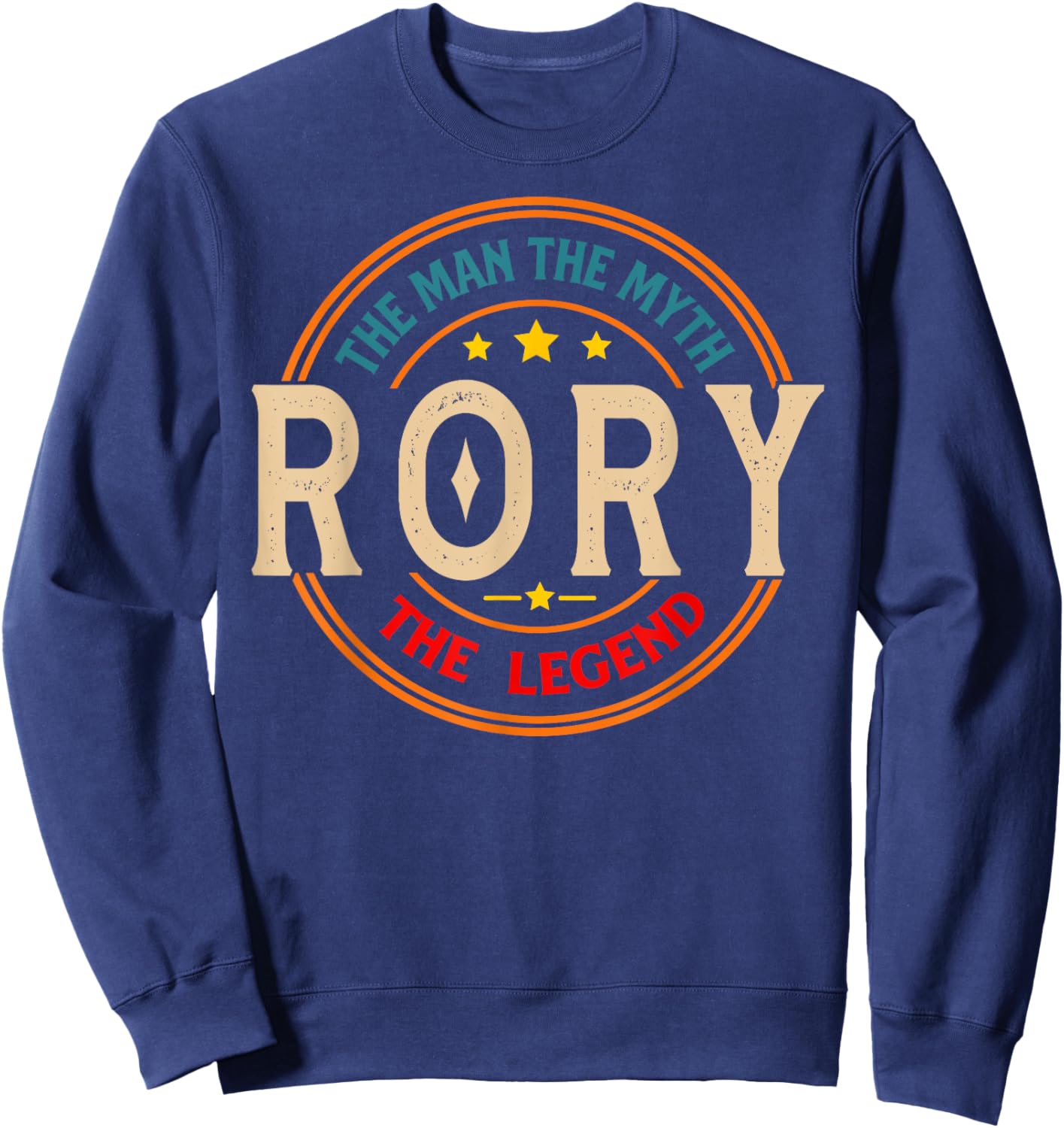 RORY The Man The Myth The Legend Vintage Personalized Sweatshirt - Sweatshirt | Navy