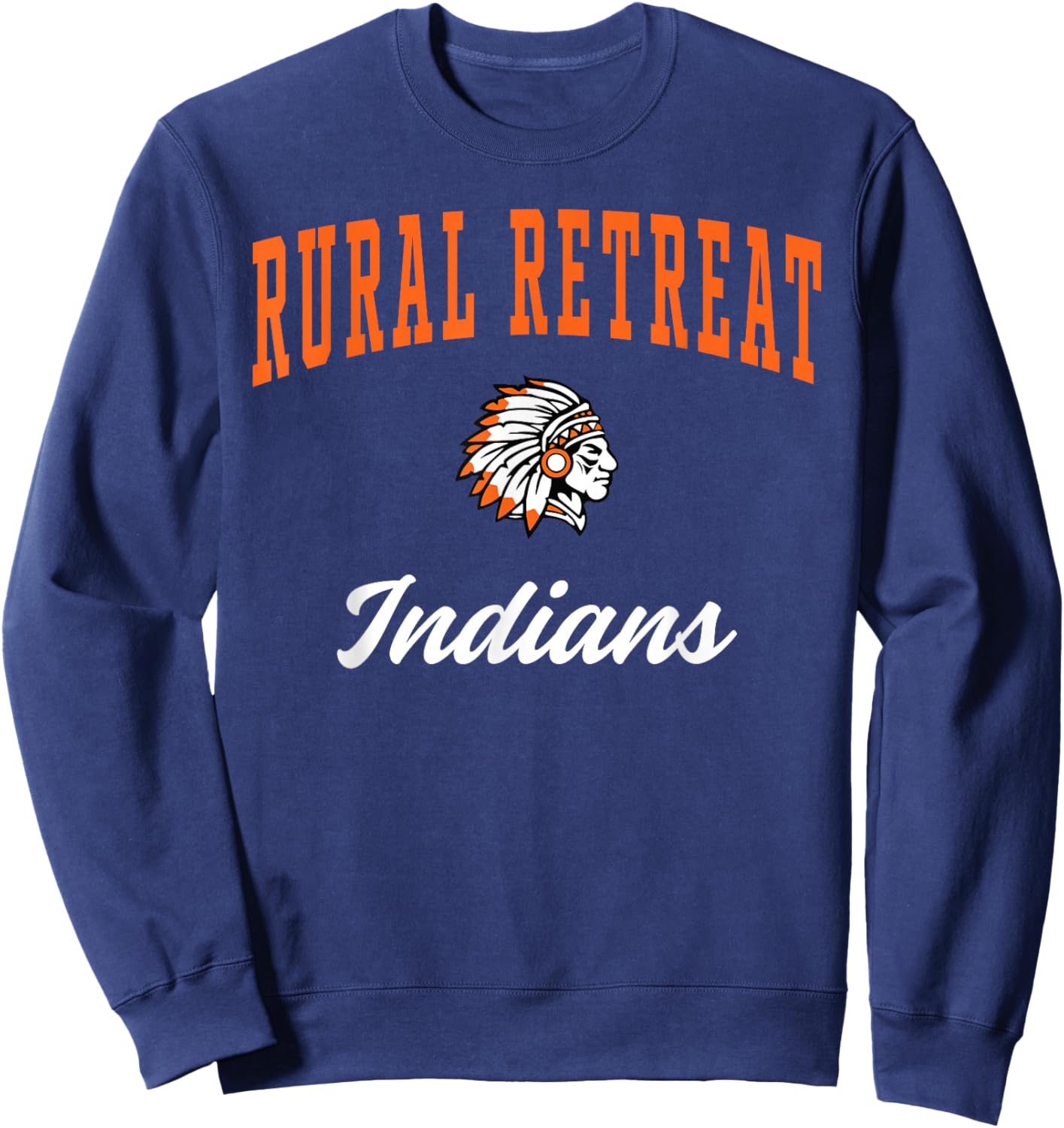 Rural Retreat High School Indians Sweatshirt - Sweatshirt | Navy