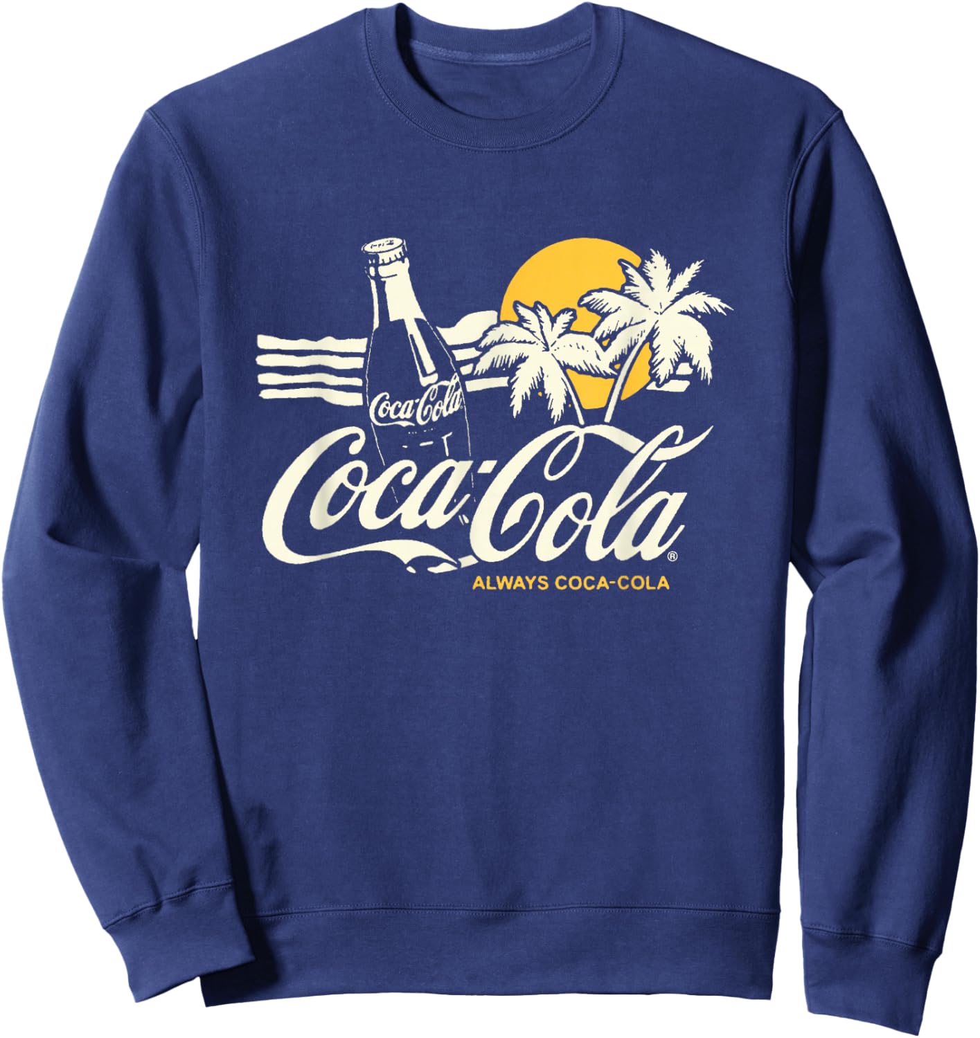 Coca-Cola Always Coca-Cola Beach Sunset Vintage Sweatshirt - Sweatshirt | Navy