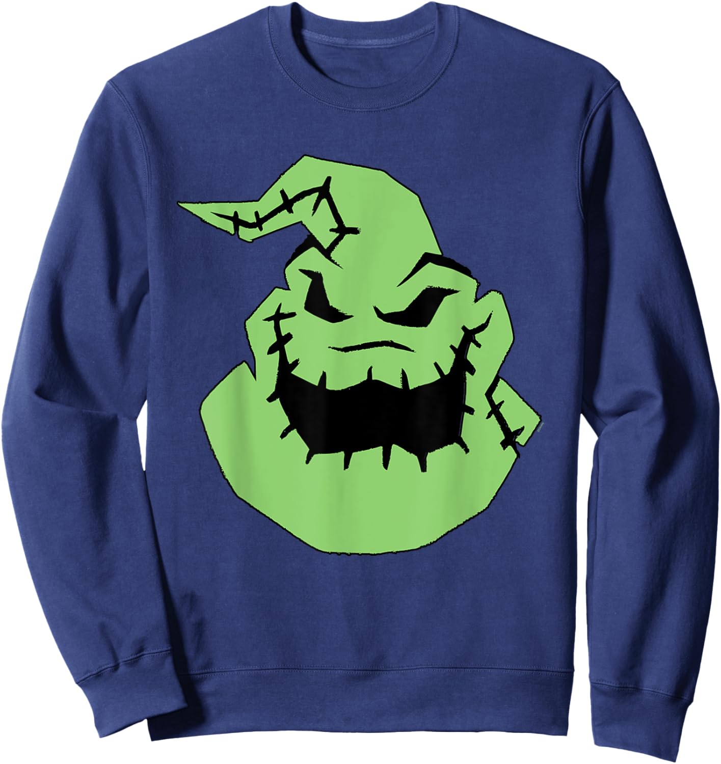 Disney The Nightmare Before Christmas Oogie Boogie Big Face Sweatshirt - Sweatshirt | Navy