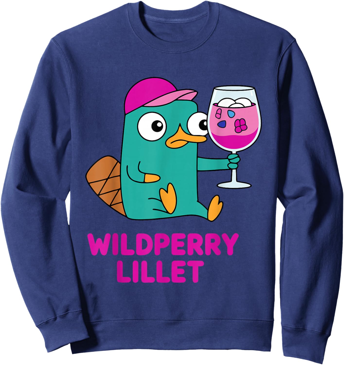 Lustiges Schnabeltier Wildpeery Lillet - Cocktail Party Sweatshirt - Sweatshirt | Navy