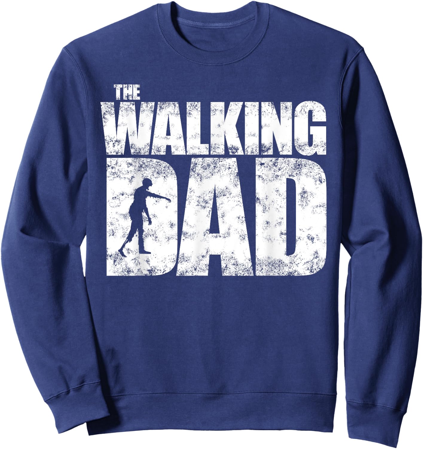 Funny Halloween Zombie for Dad Father Men Spooky Scary Sweatshirt - Sweatshirt | Navy