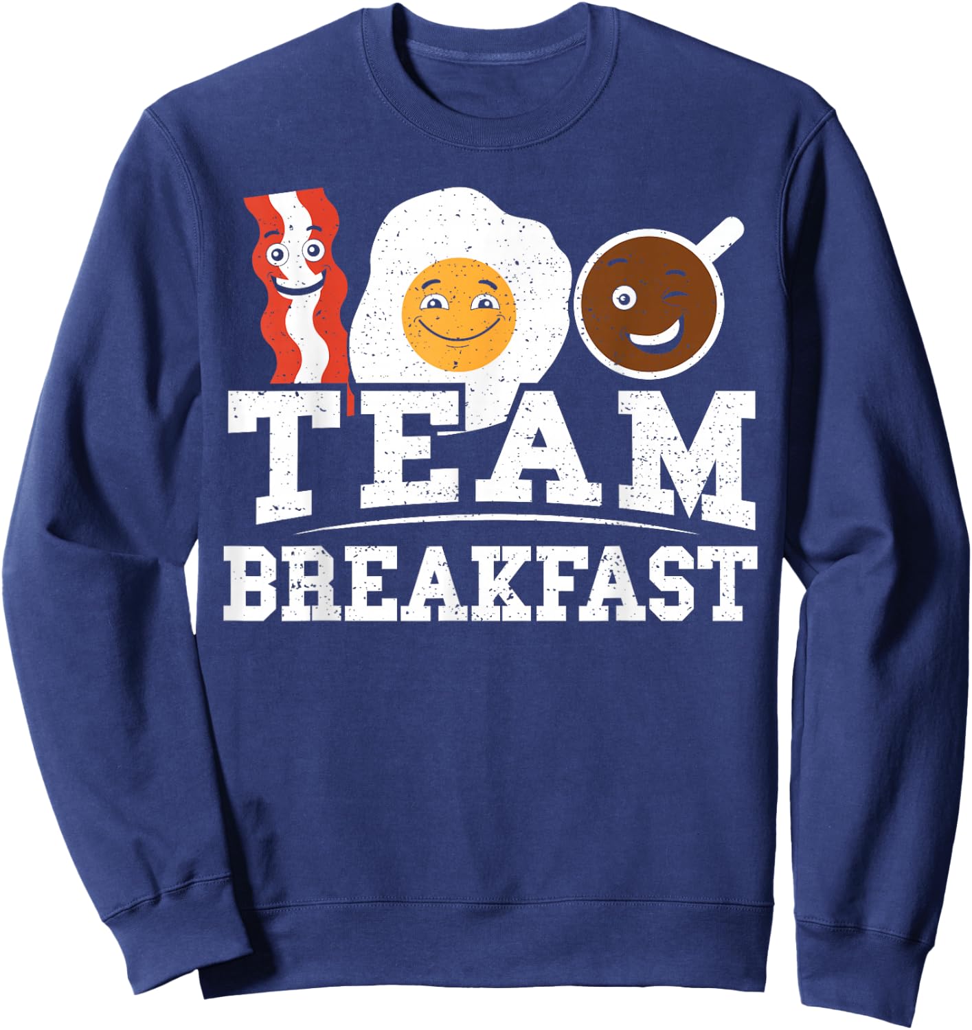 Breakfast: Team Breakfast - Eggs Sweatshirt - Sweatshirt | Navy