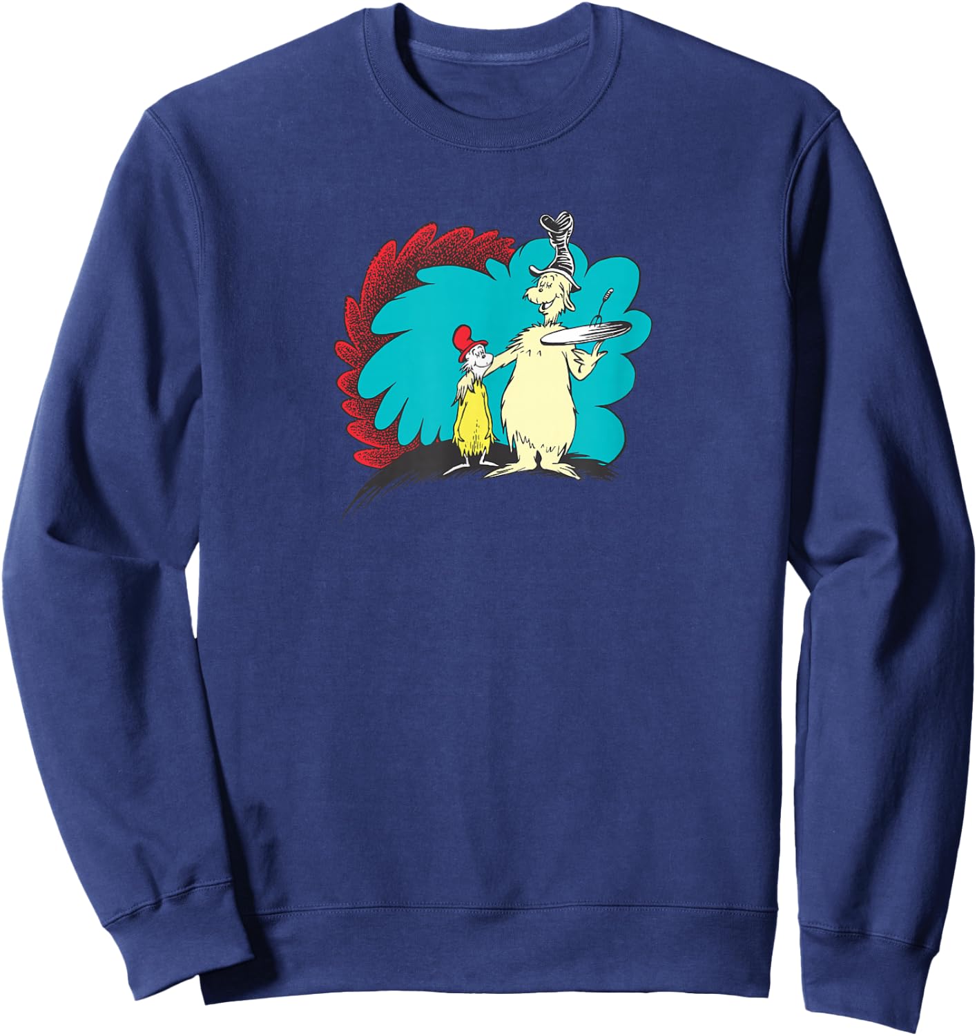 Dr. Seuss Green Eggs and Ham Friends Sweatshirt - Sweatshirt | Navy