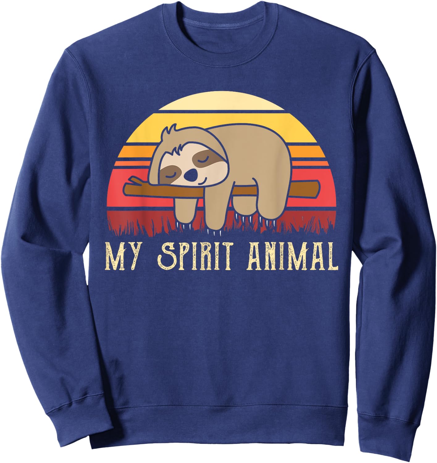 My Spirit Animal Sloth Sweatshirt - Sweatshirt | Navy
