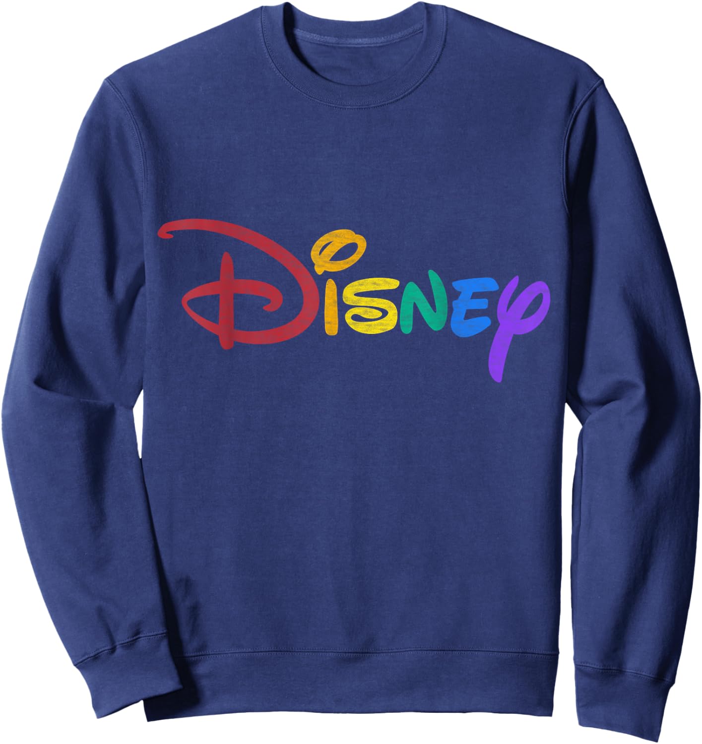 Disney - Rainbow Logo Sweatshirt - Sweatshirt | Navy