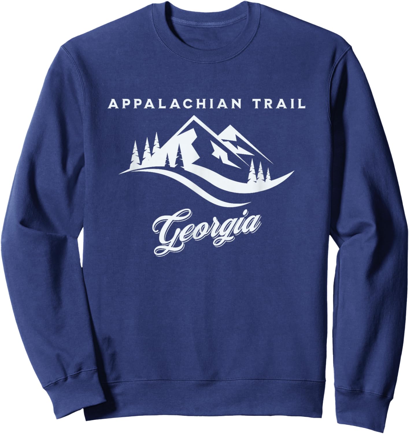 Appalachian Trail Georgia Hiking Scenic Trail Sweatshirt - Sweatshirt | Navy