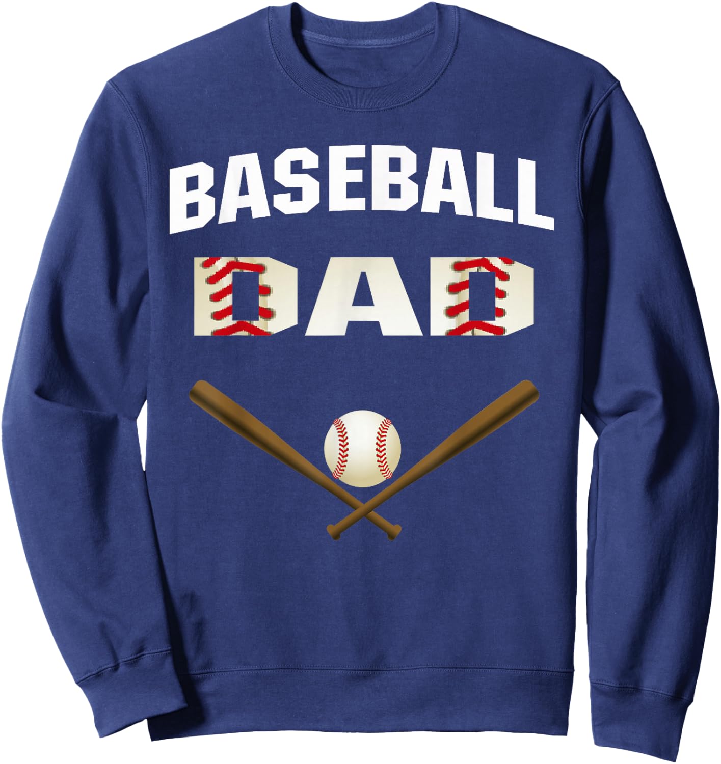 Baseball Dad shirt - Best Gift for fathers Sweatshirt - Sweatshirt | Navy