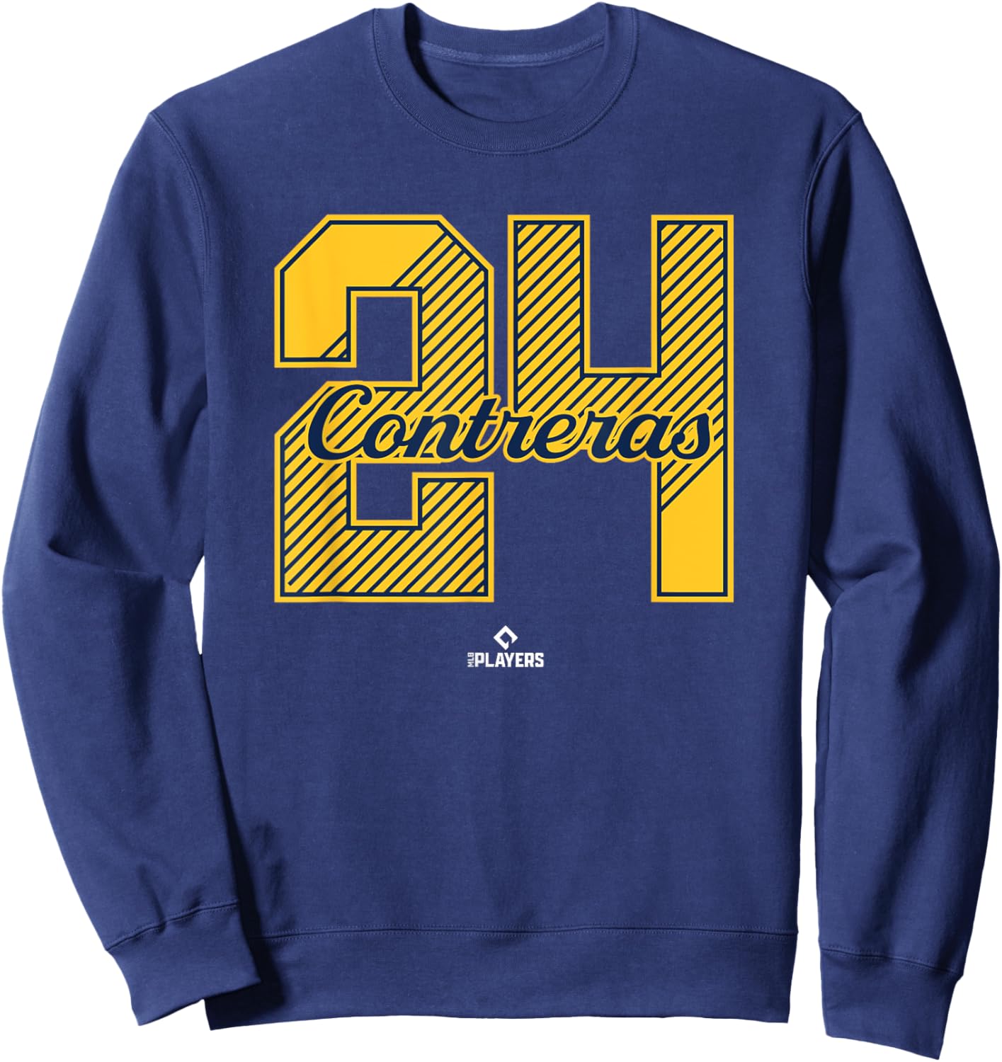 William Contreras 24 Milwaukee MLBPA Sweatshirt - Sweatshirt | Navy