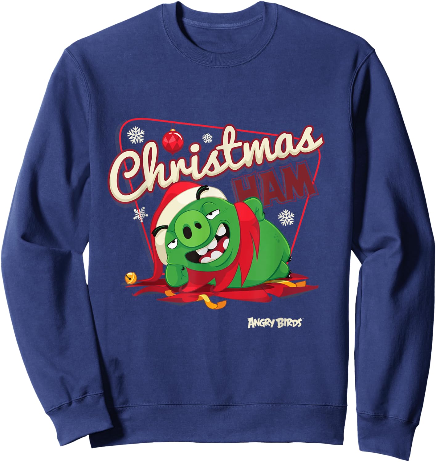 Angry Birds Christmas Pig Official Merchandise Sweatshirt - Sweatshirt | Navy