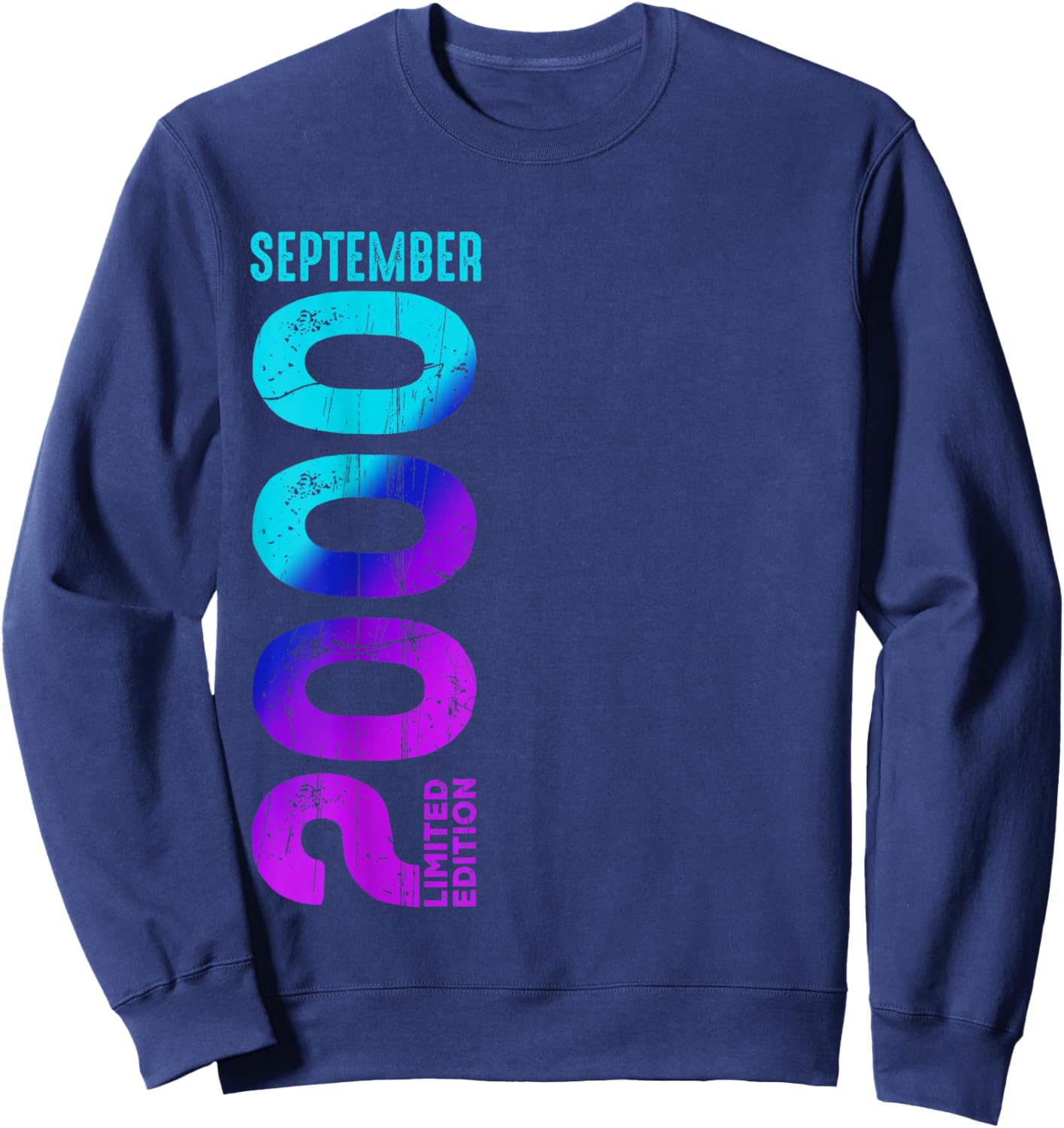 Limited Edition September 2000 Birthday Sweatshirt - Sweatshirt | Navy