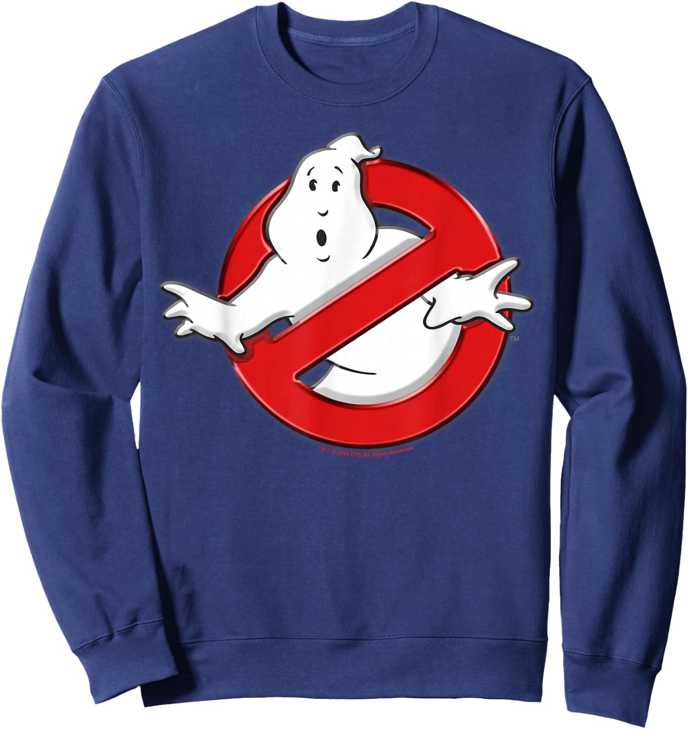 Ghostbusters Classic Movie Logo Poster Sweatshirt - Sweatshirt | Navy