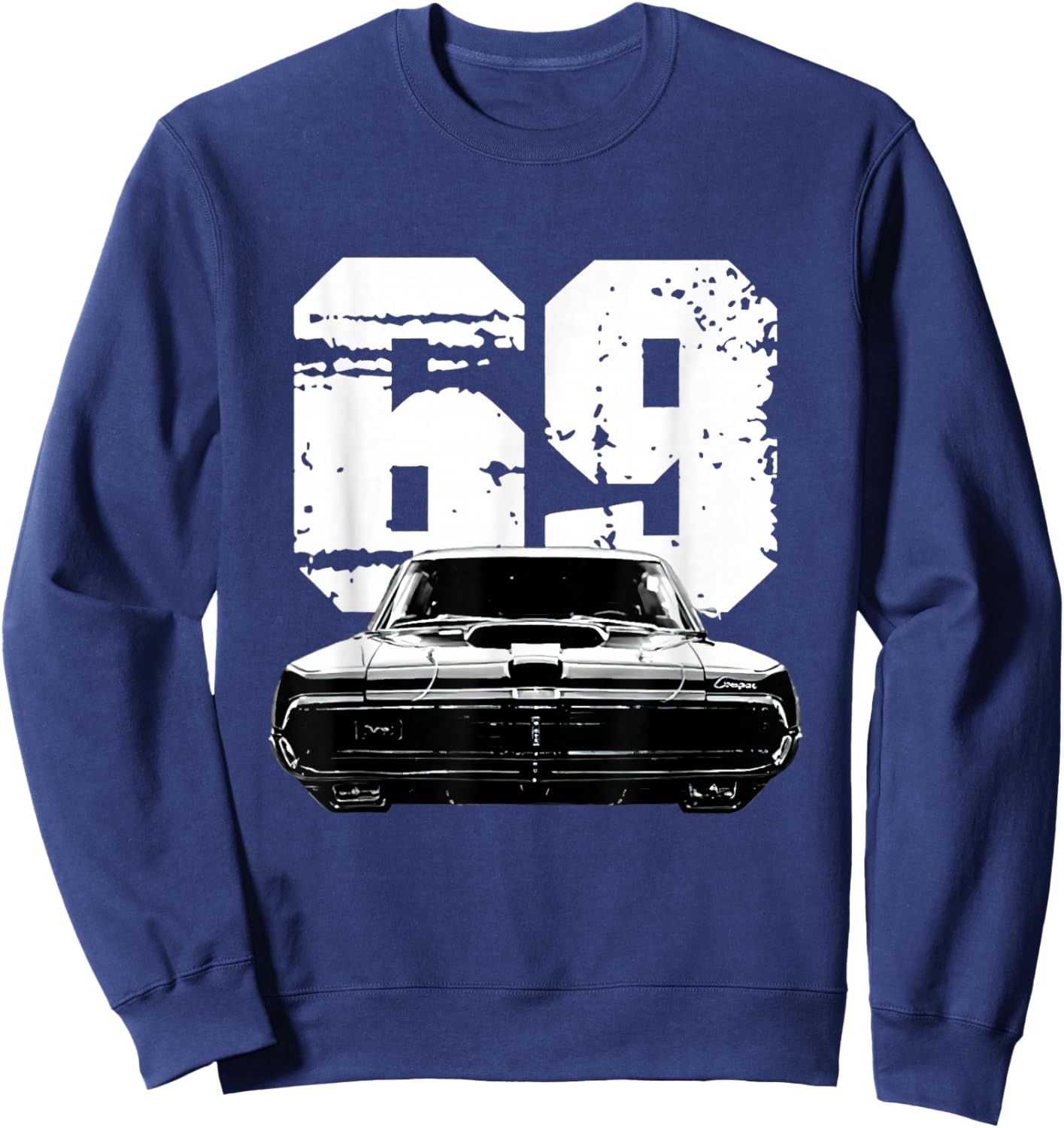 1969 69 Mercury classic Cougar Vinatge cars Sweatshirt - Sweatshirt | Navy
