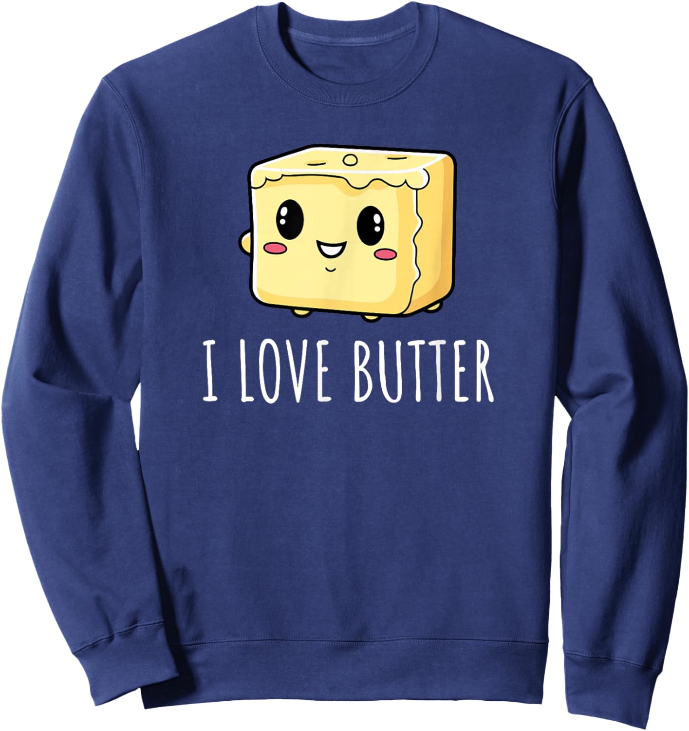 I Love Butter Sweatshirt - Sweatshirt | Navy
