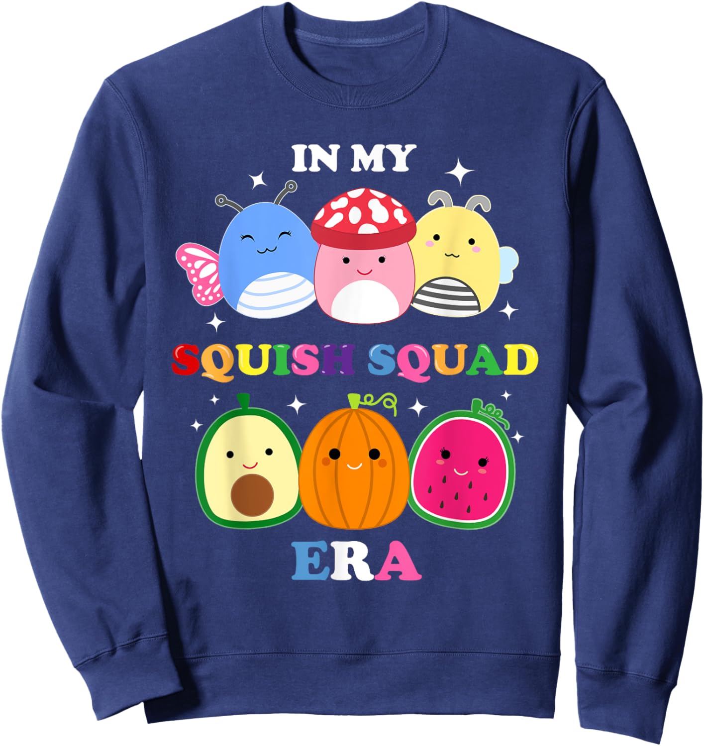 In My Squish Squad Era! Soft Toy Animal Plush Kids Boy Girls Sweatshirt - Sweatshirt | Navy