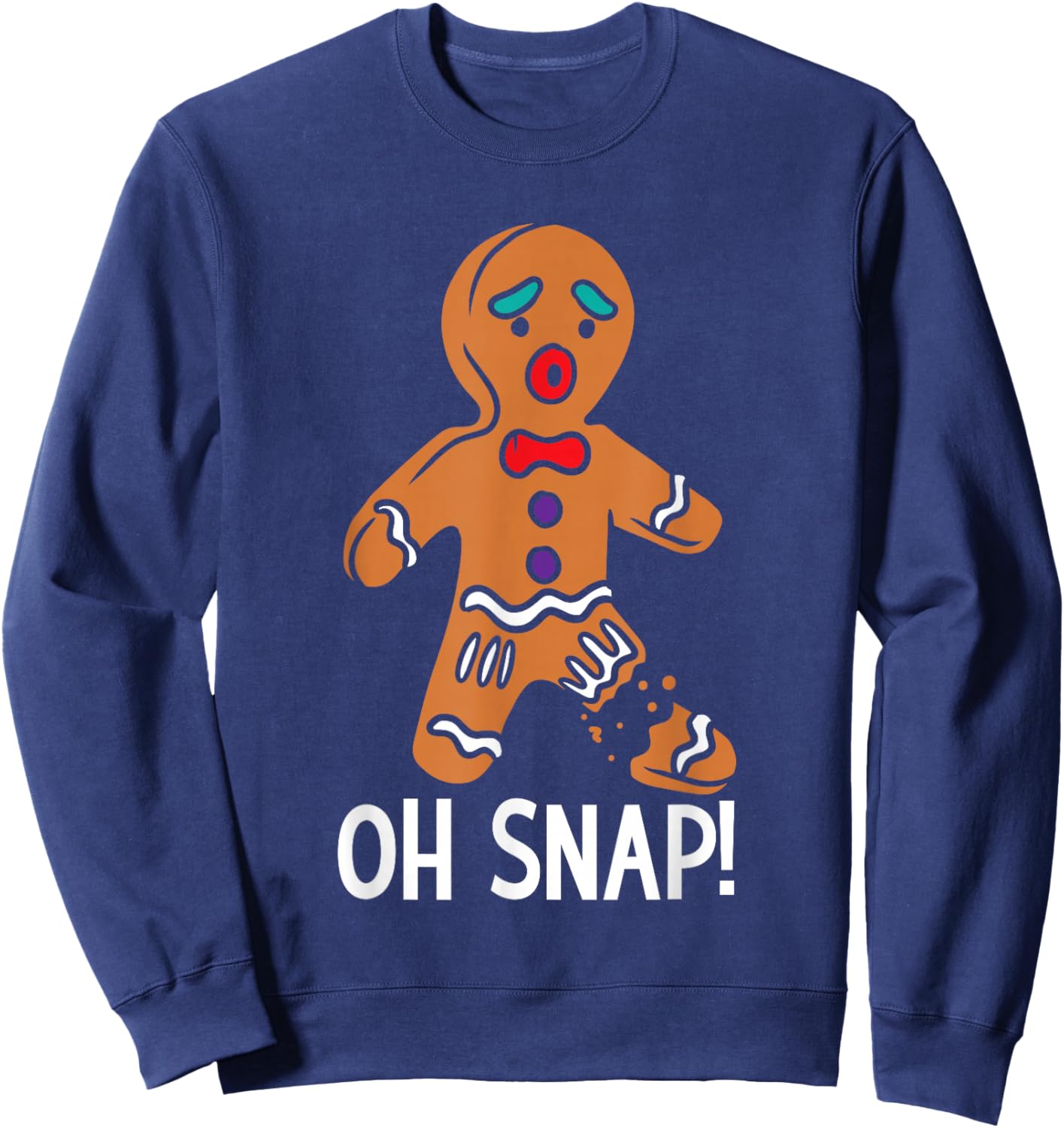 Gingerbread Humor Christmas Santa Xmas Family Adults Kids Sweatshirt - Sweatshirt | Navy