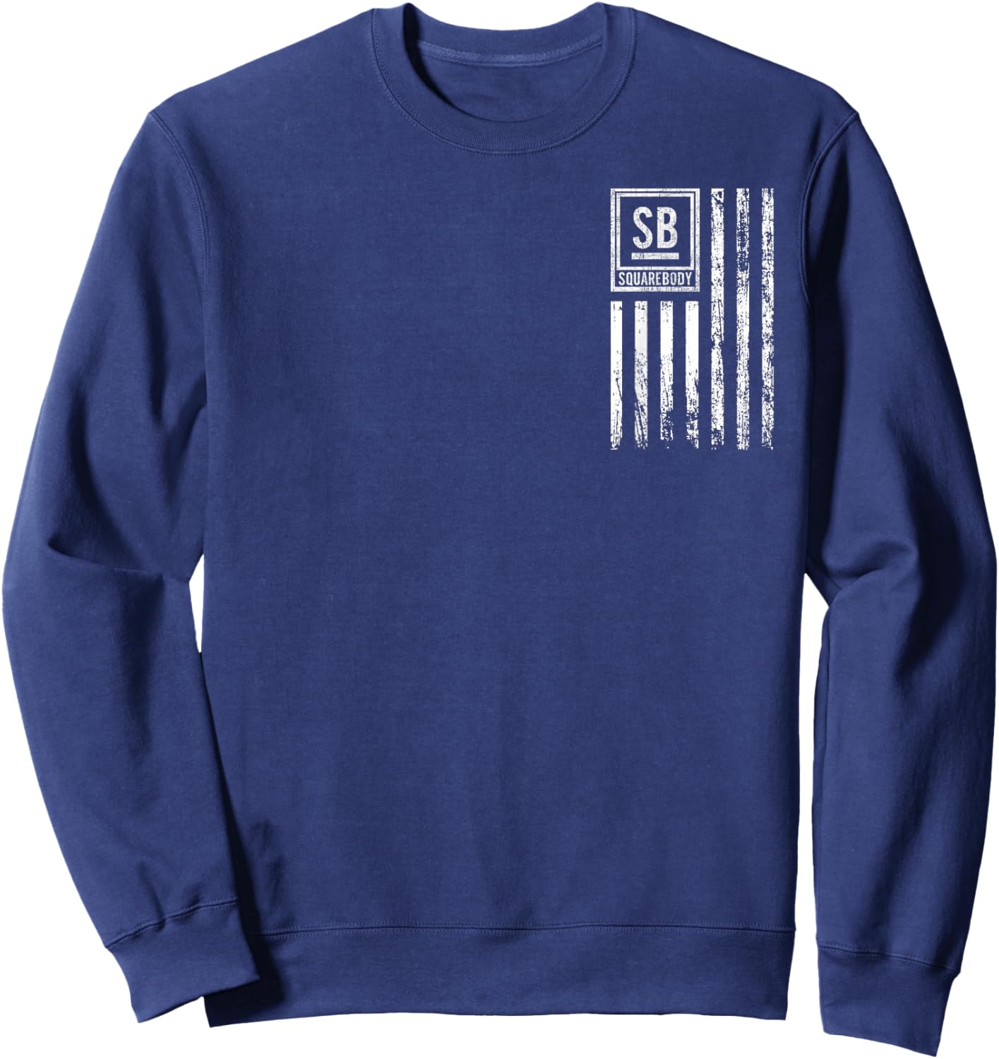 Squarebody Truck C10 Classic USA Flag Squarebody Nation Sweatshirt - Sweatshirt | Navy