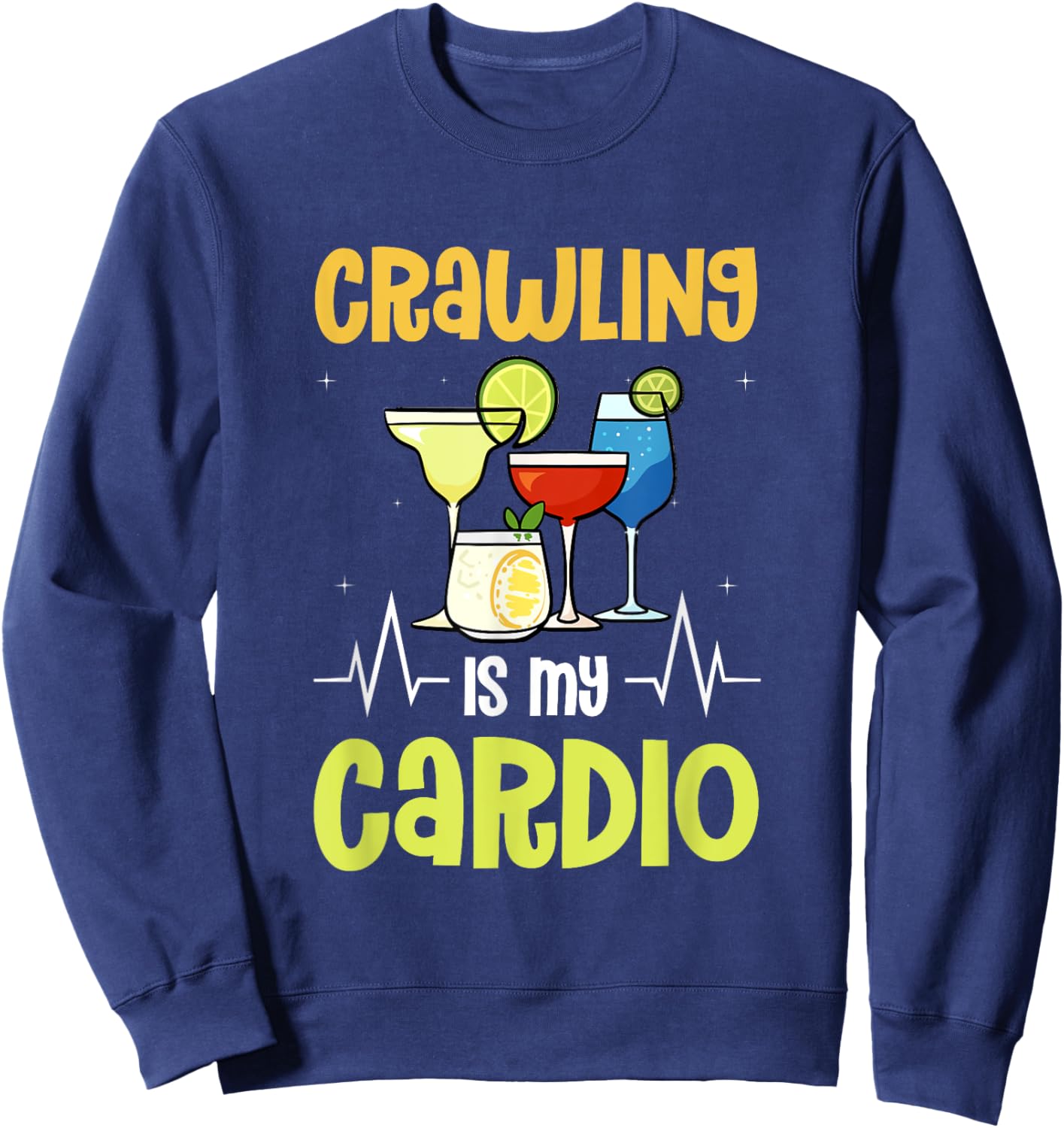 Irish Pub Crawl Bar Crawl Alcohol Sweatshirt - Sweatshirt | Navy