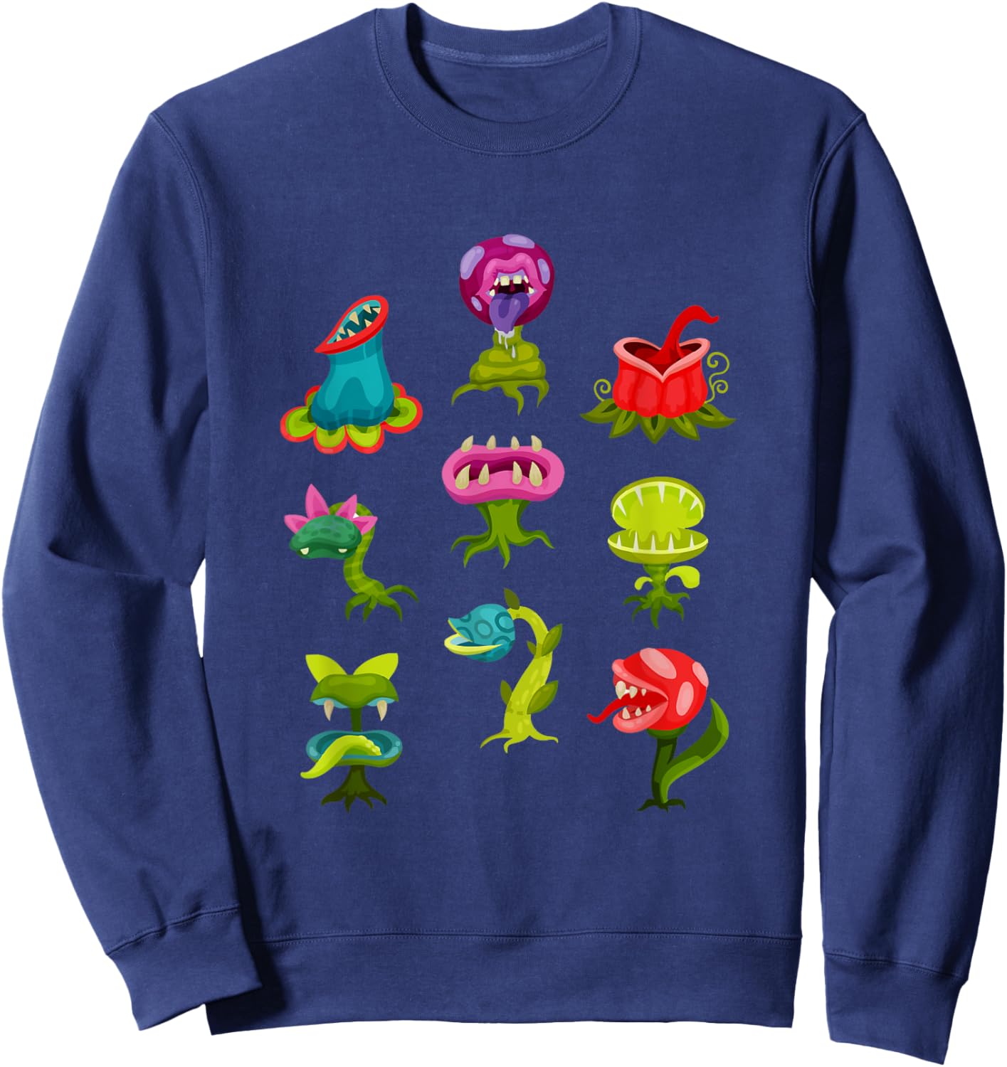 Carnivorous Plants Lover Kids Sarracenia Venus Fly Trap Sweatshirt - Sweatshirt | Navy