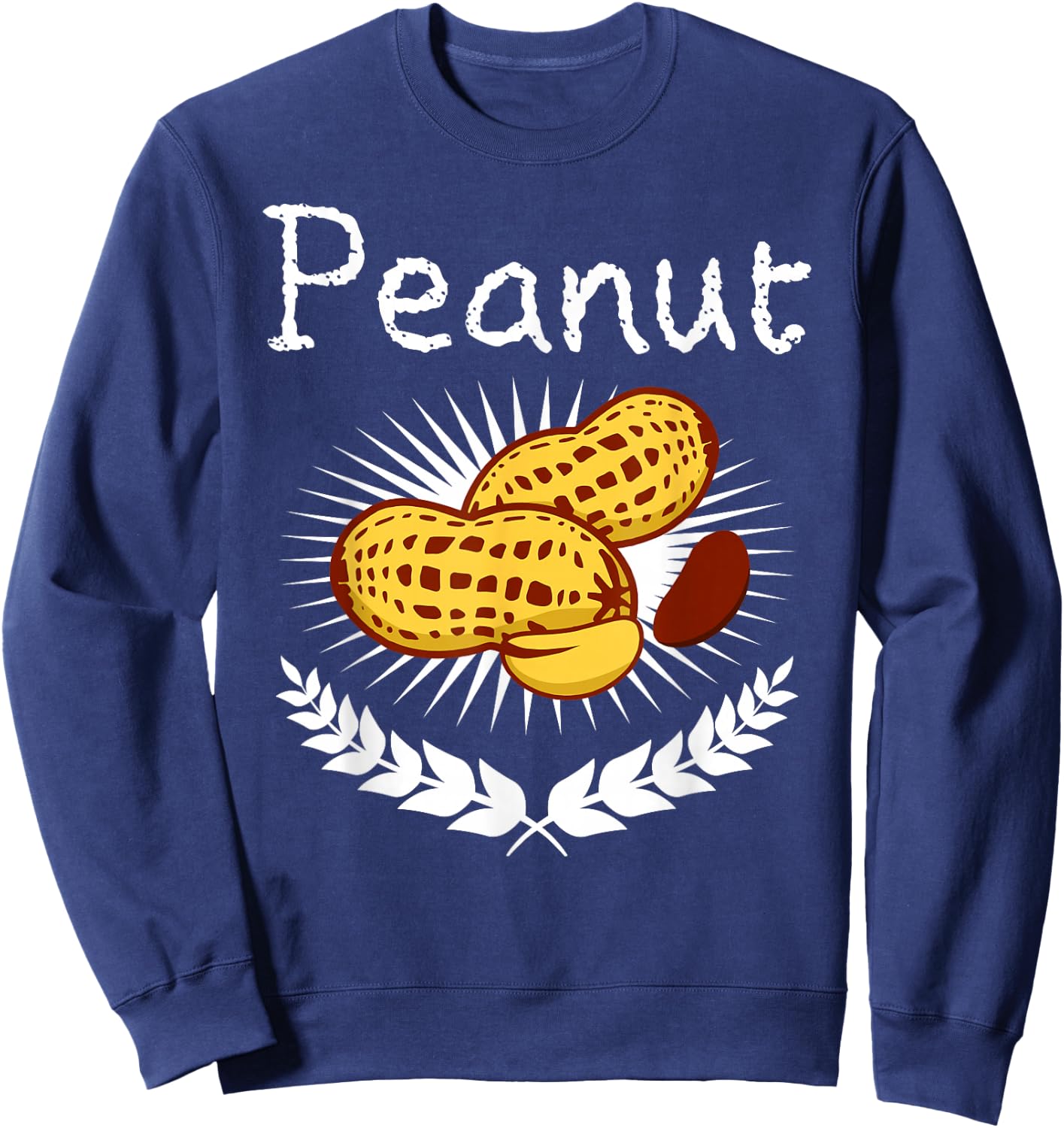Peanut Graphic gift, Nut design, Peanut design Sweatshirt - Sweatshirt | Navy