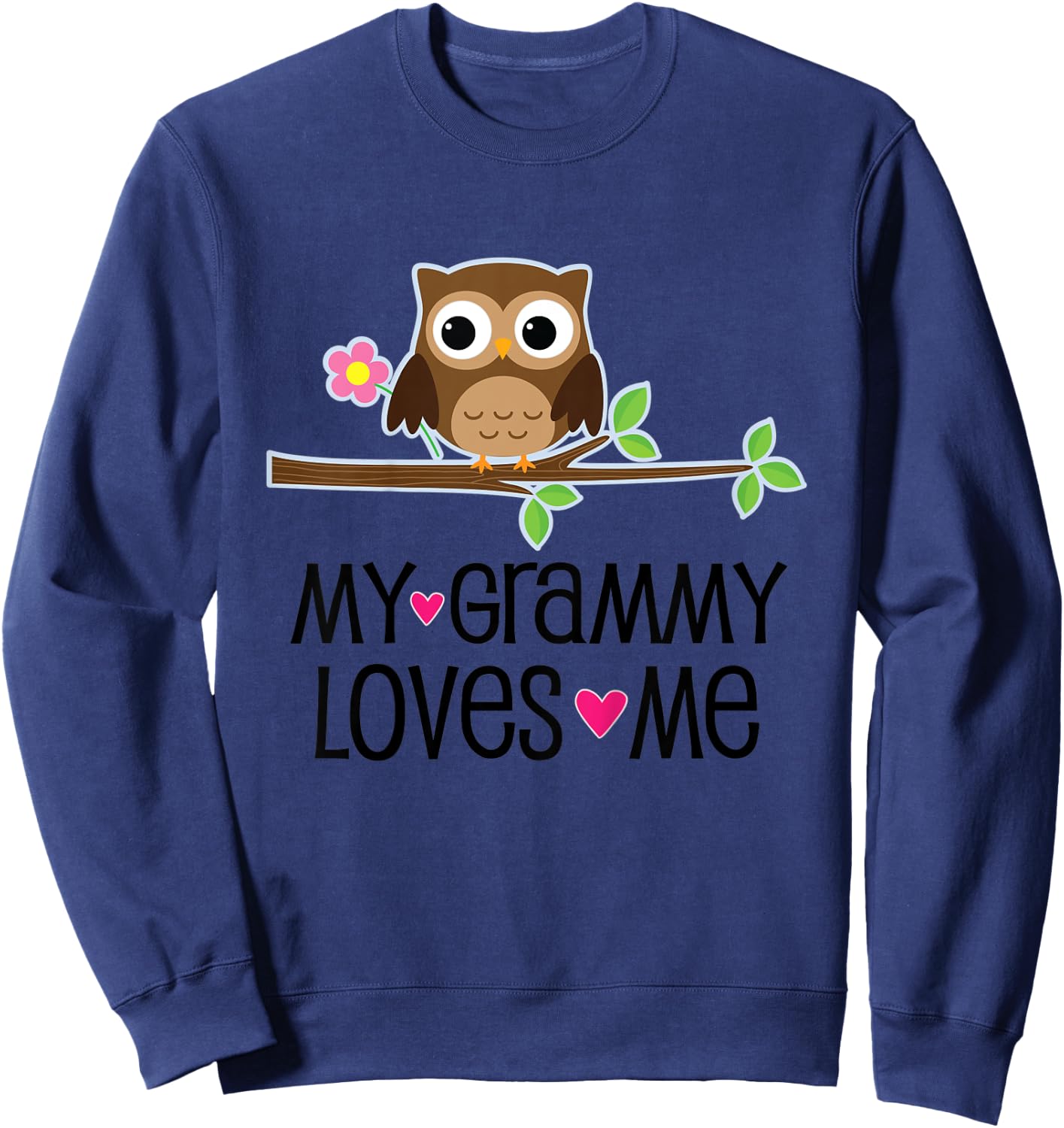 Kids My Grammy Loves Me Grandchild Gift Sweatshirt - Sweatshirt | Navy