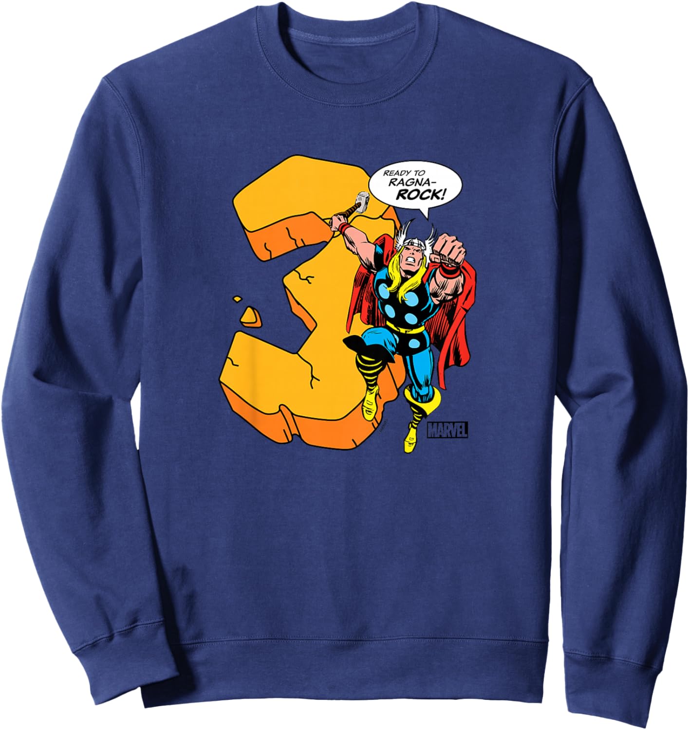 Kids Thor - 3rd Birthday Sweatshirt - Sweatshirt | Navy