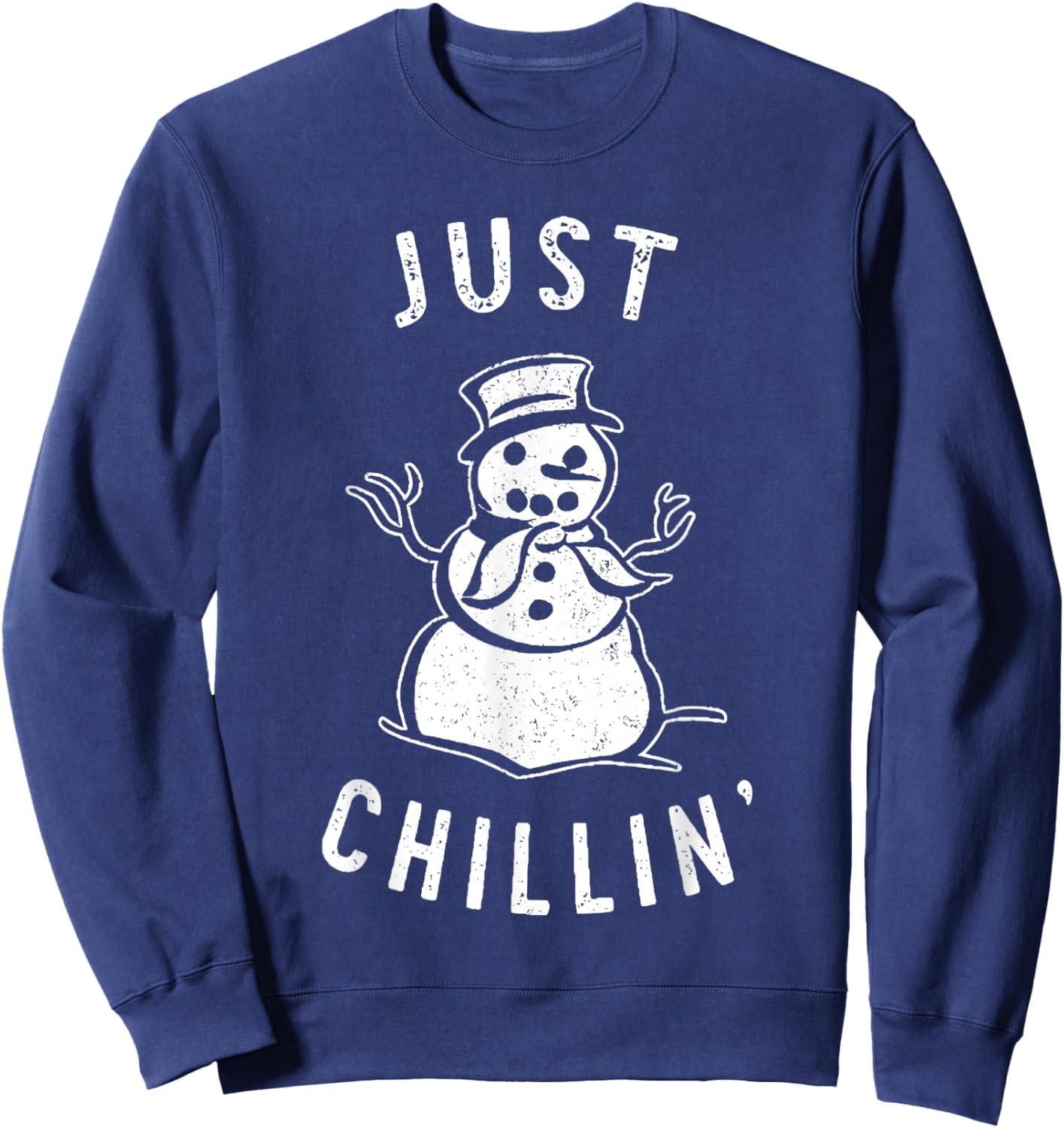 Just Chillin Snowman Sweatshirt - Sweatshirt | Navy