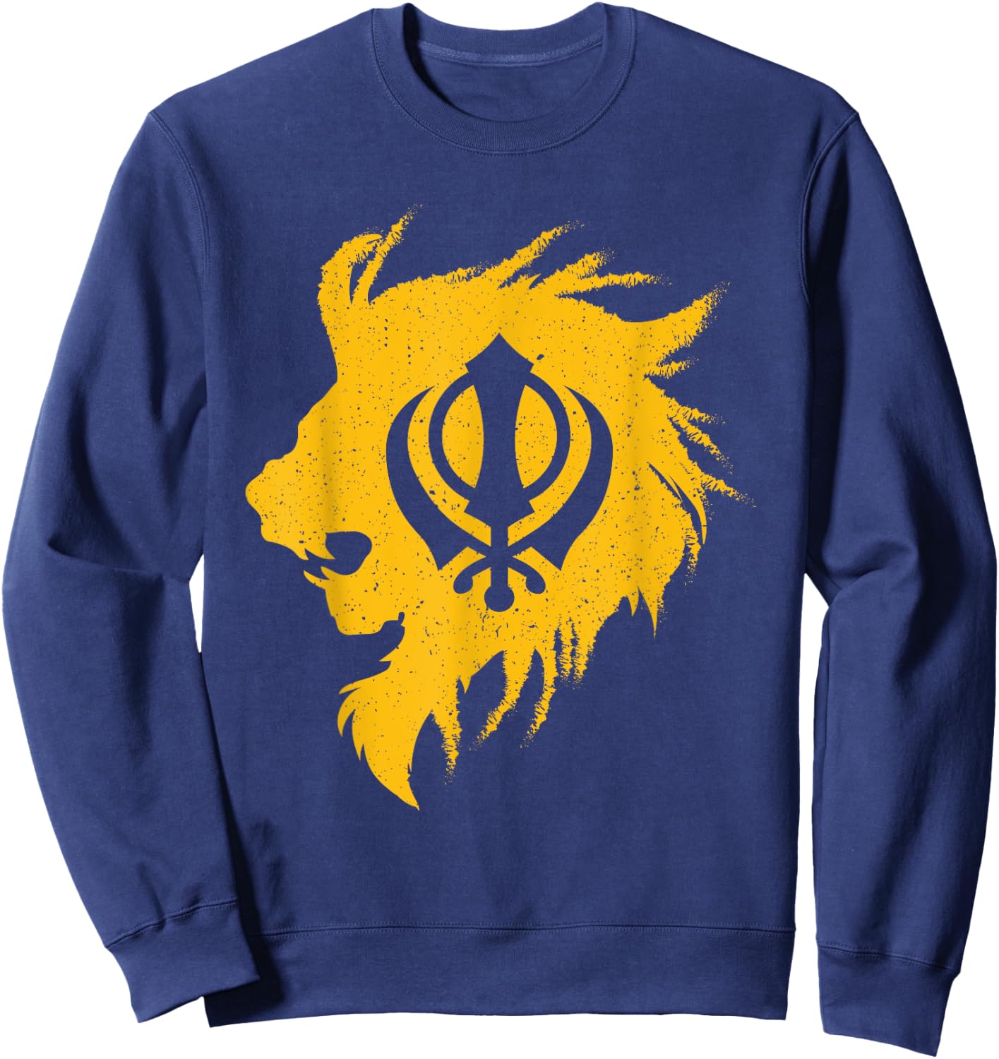 Khanda lion kaur - punjabi - sikhism sikh gift Sweatshirt - Sweatshirt | Navy