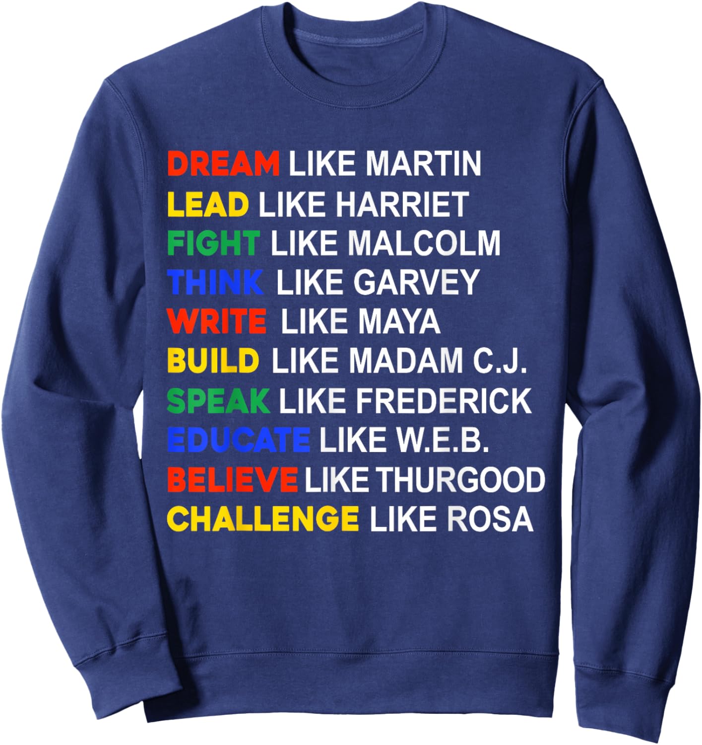 Black History Month African American Country Celebration Sweatshirt - Sweatshirt | Navy